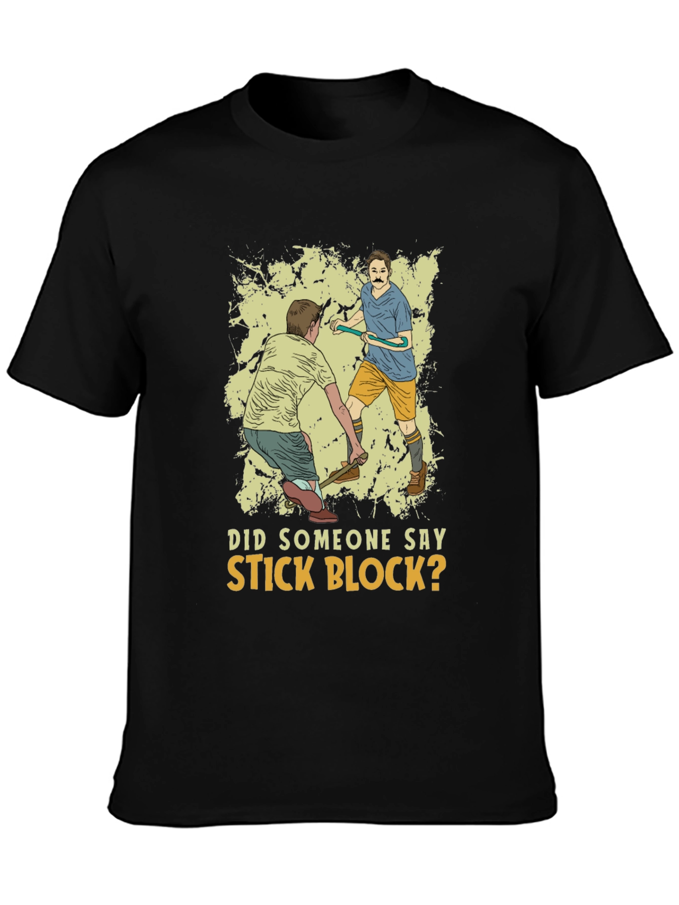 Stick Block Mens Graphic Tee