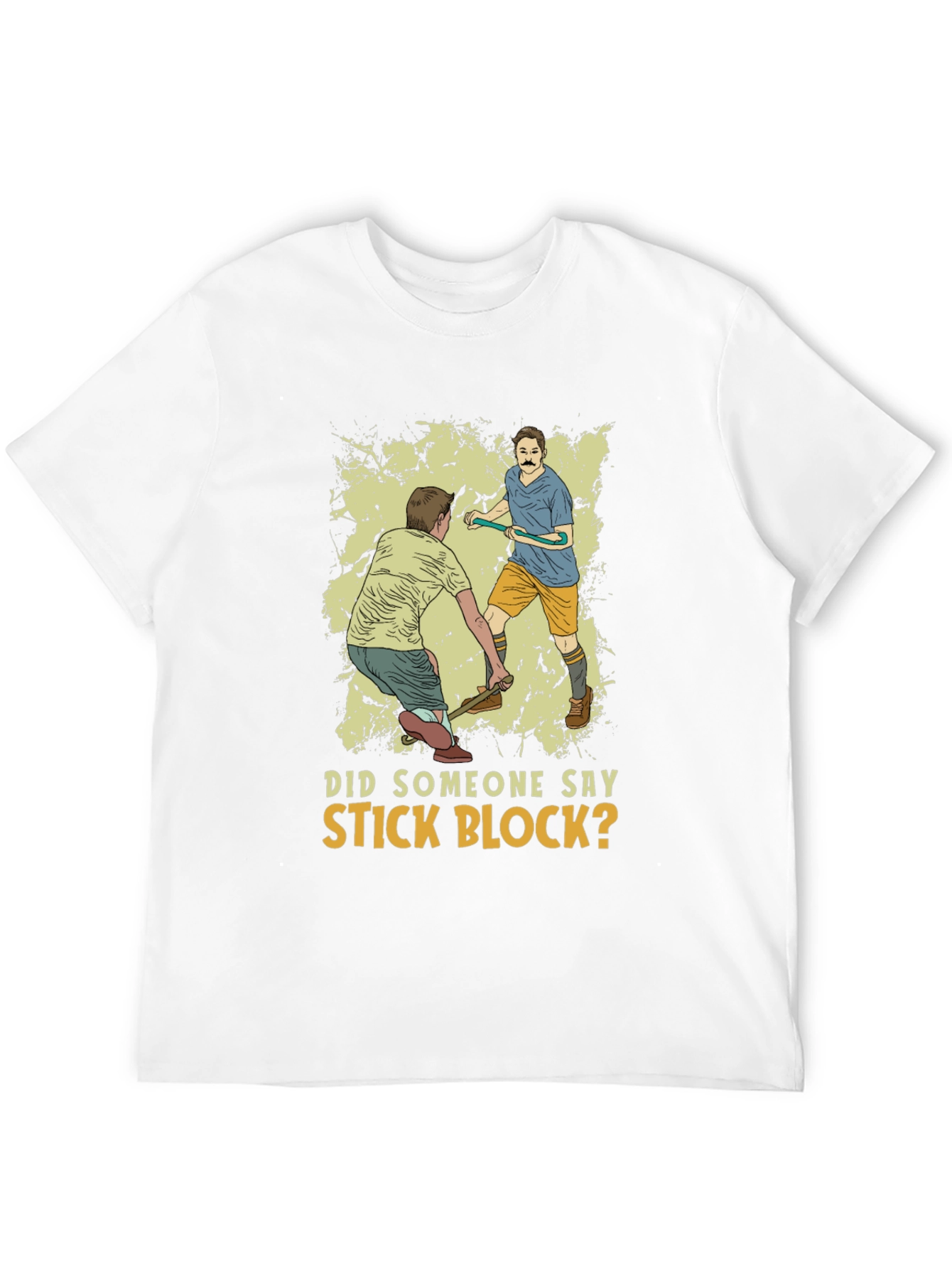 Stick Block Mens Graphic Tee