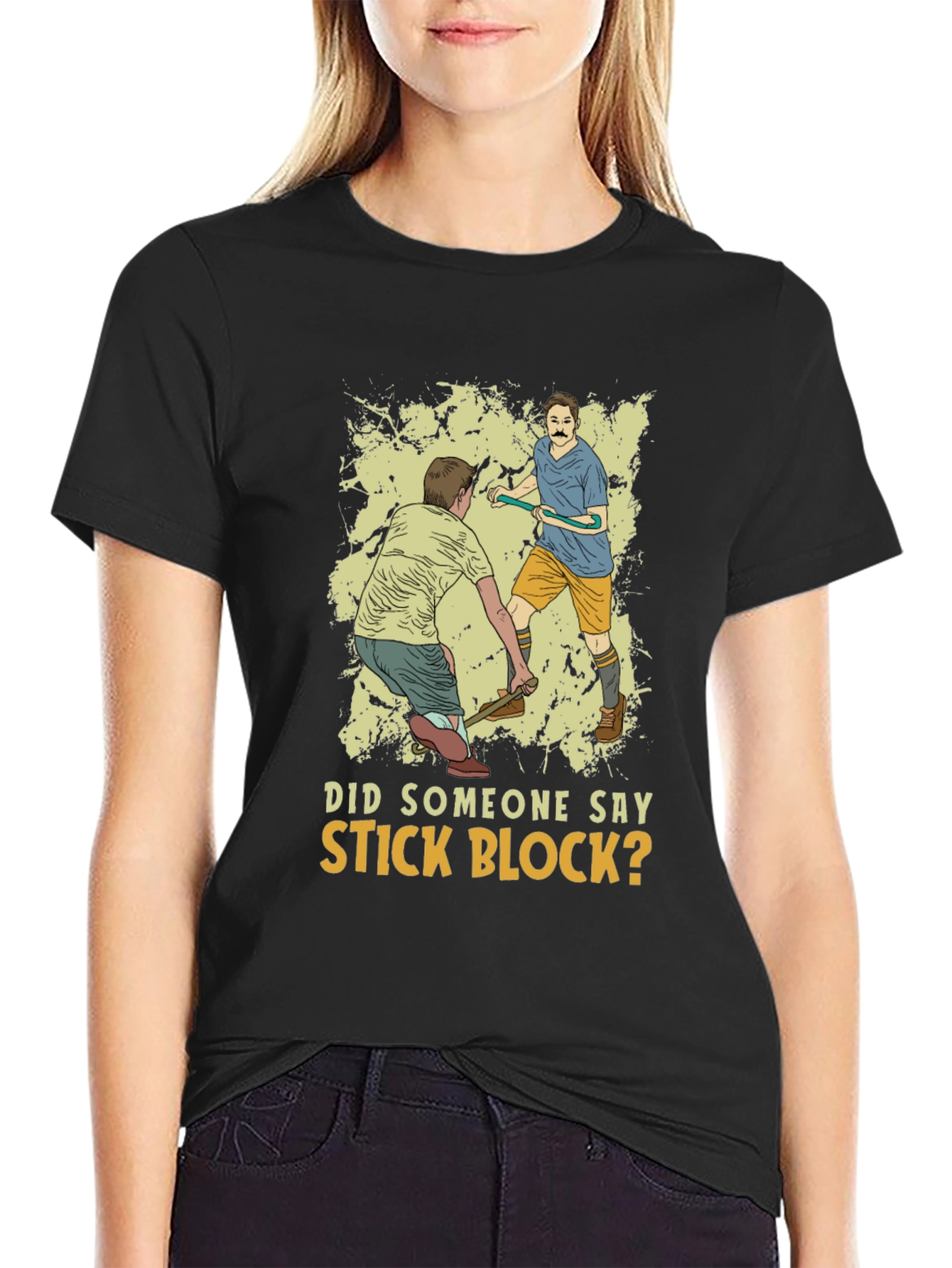 Stick Block Mens Graphic Tee