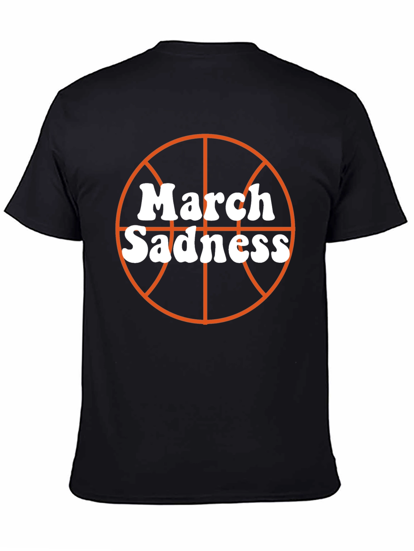 March Sadness Basketball T-Shirt - Black