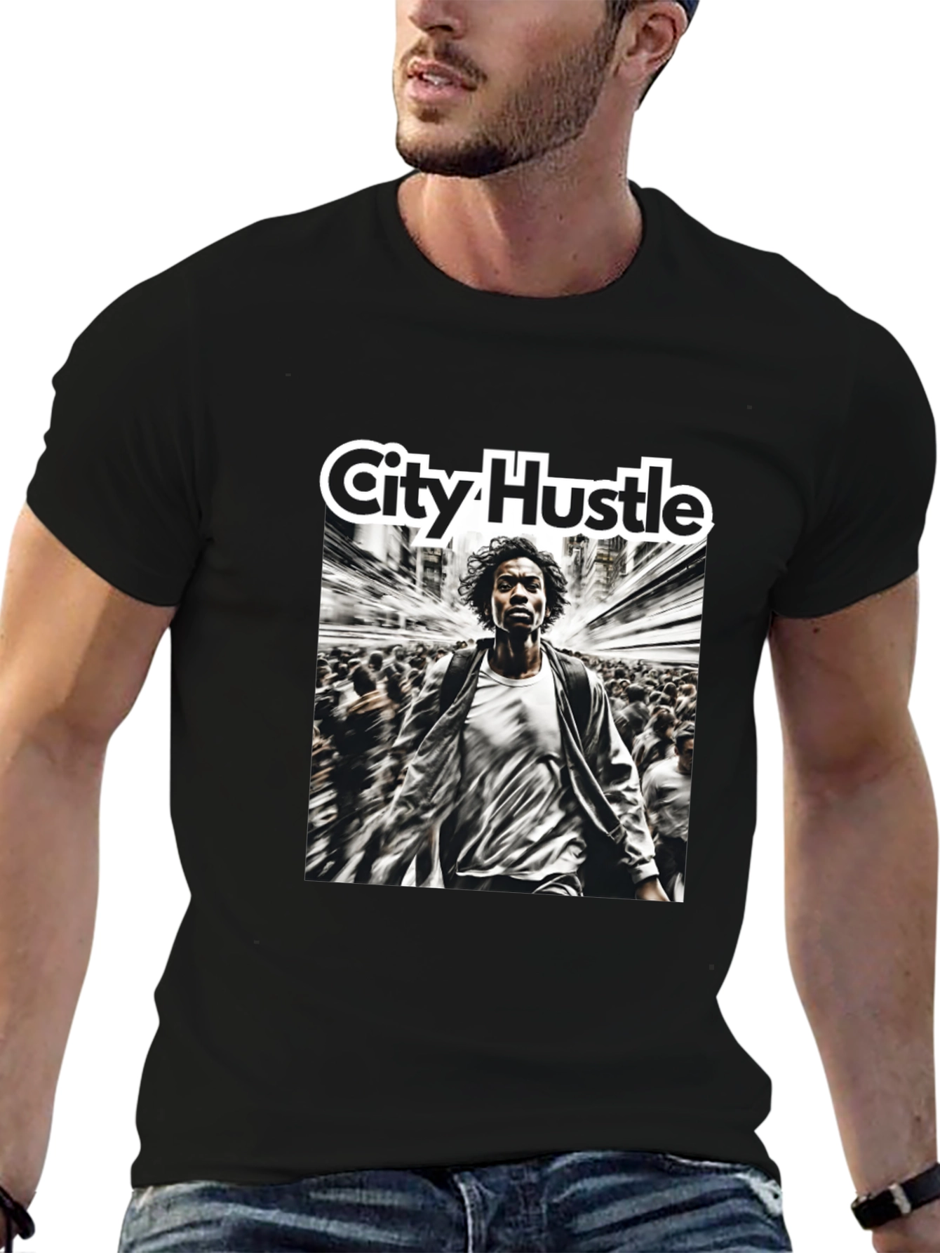 City Hustle Graphic Print T-Shirt
