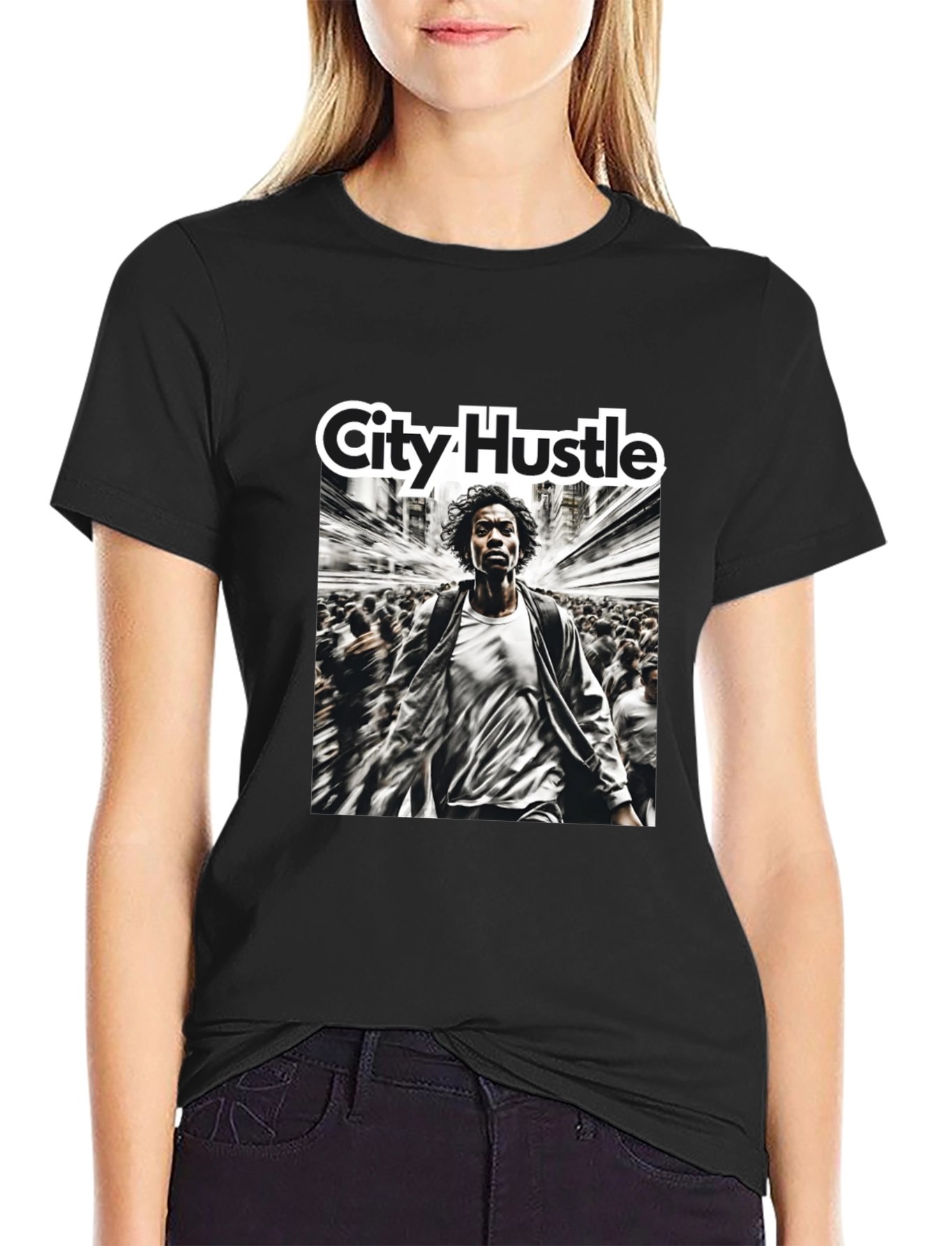 City Hustle Graphic Print T-Shirt