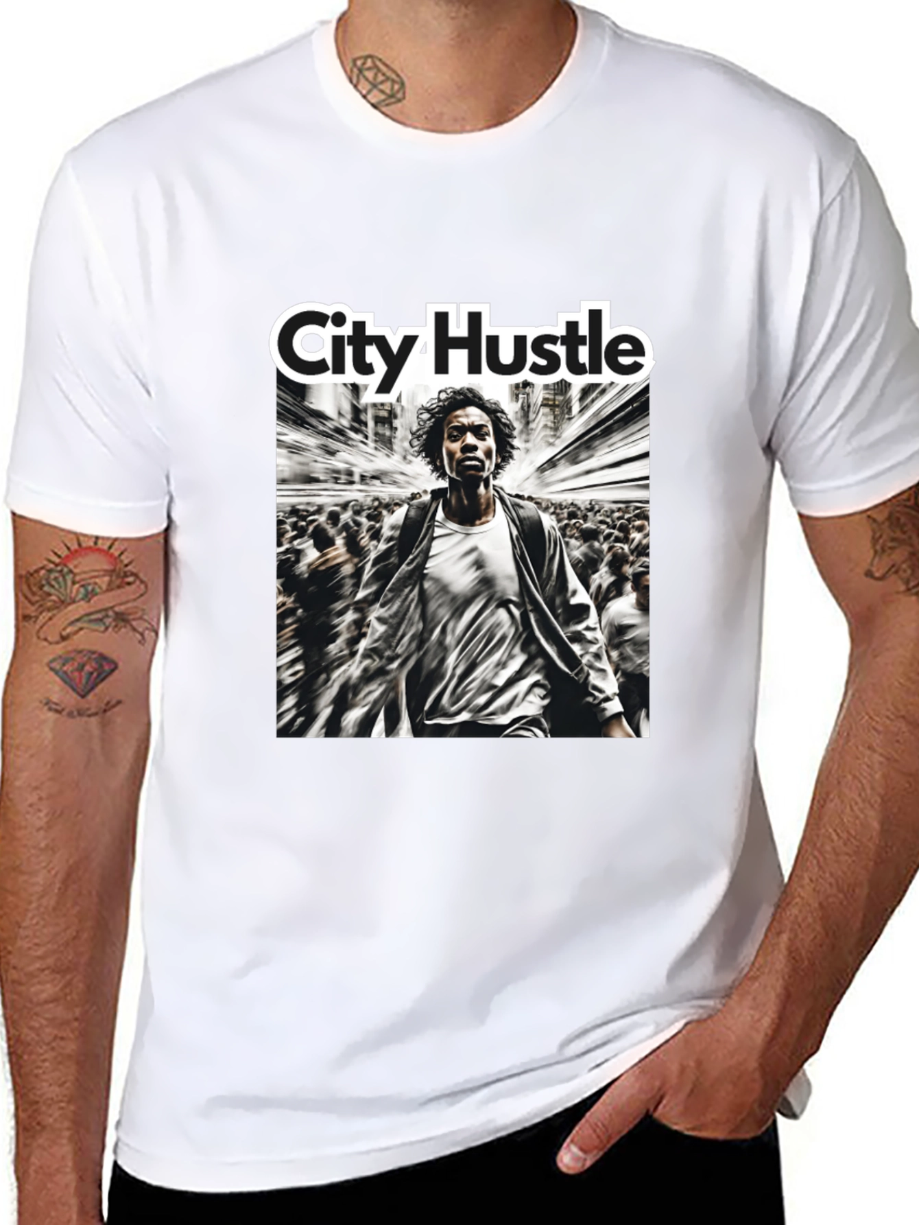 City Hustle Graphic Print T-Shirt
