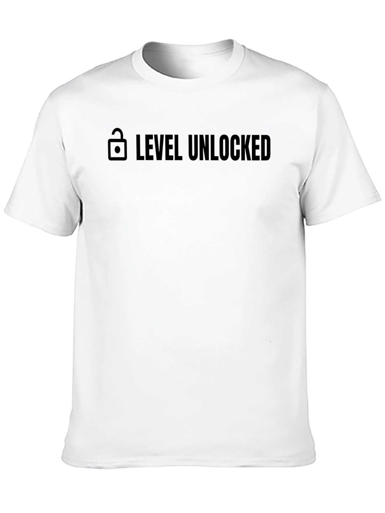 Level Unlocked Graphic Tee - Black Cotton