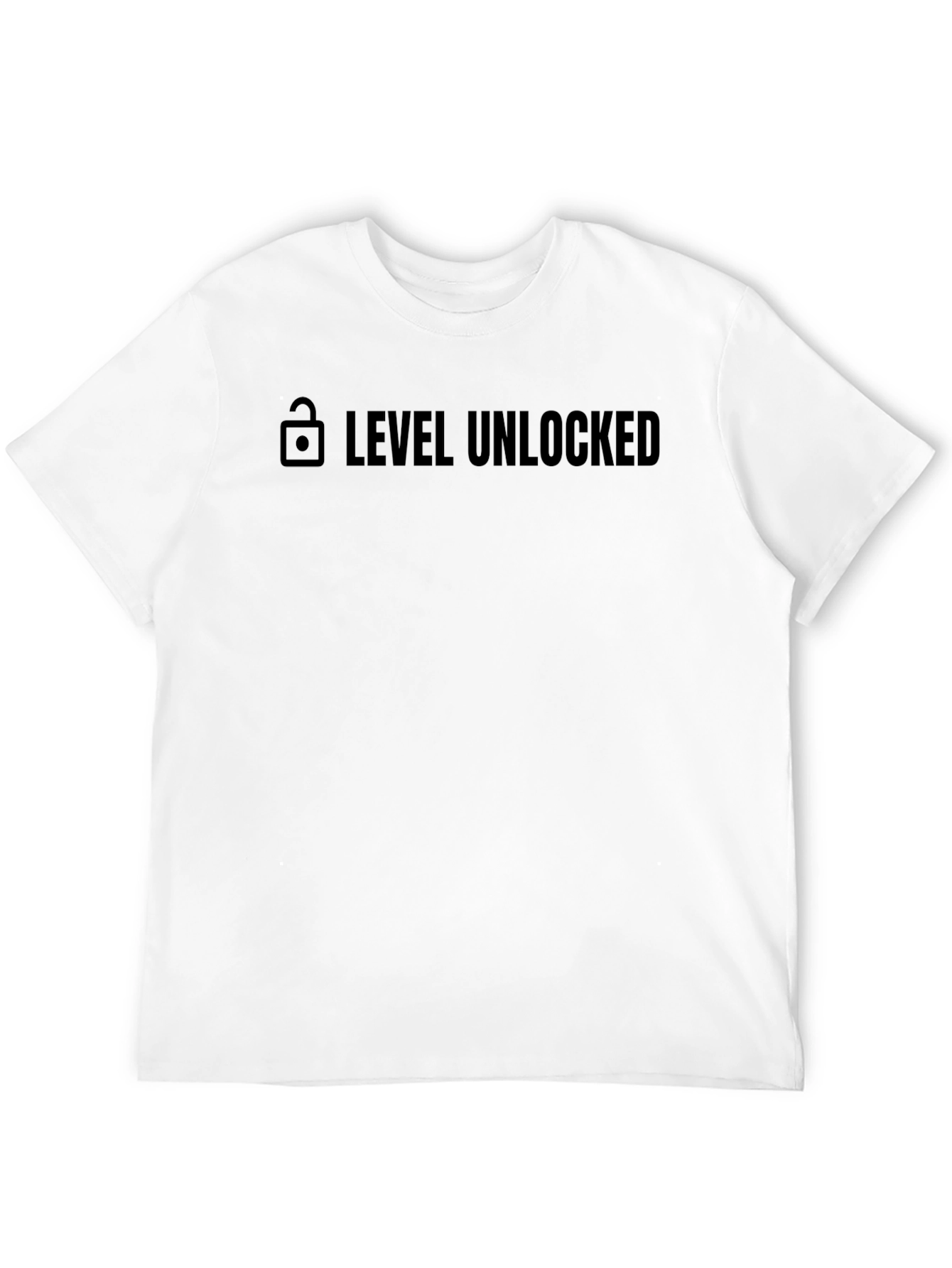 Level Unlocked Graphic Tee - Black Cotton