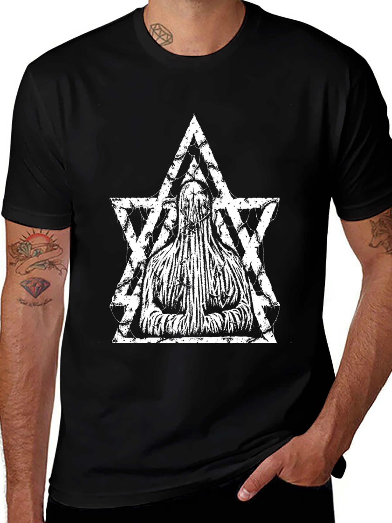 Mystic Star Graphic Black T-Shirt