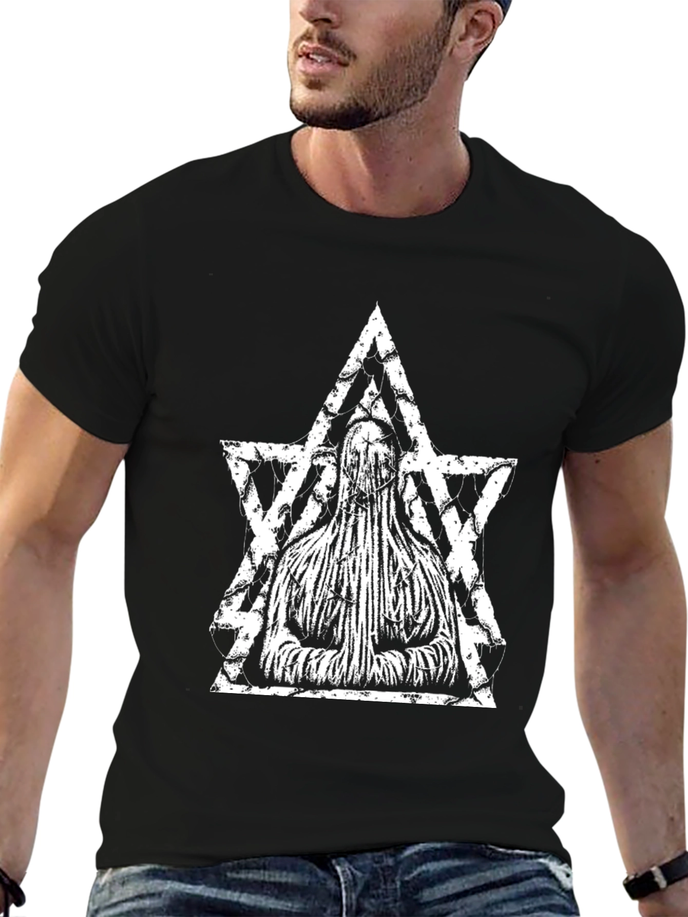 Mystic Star Graphic Black T-Shirt
