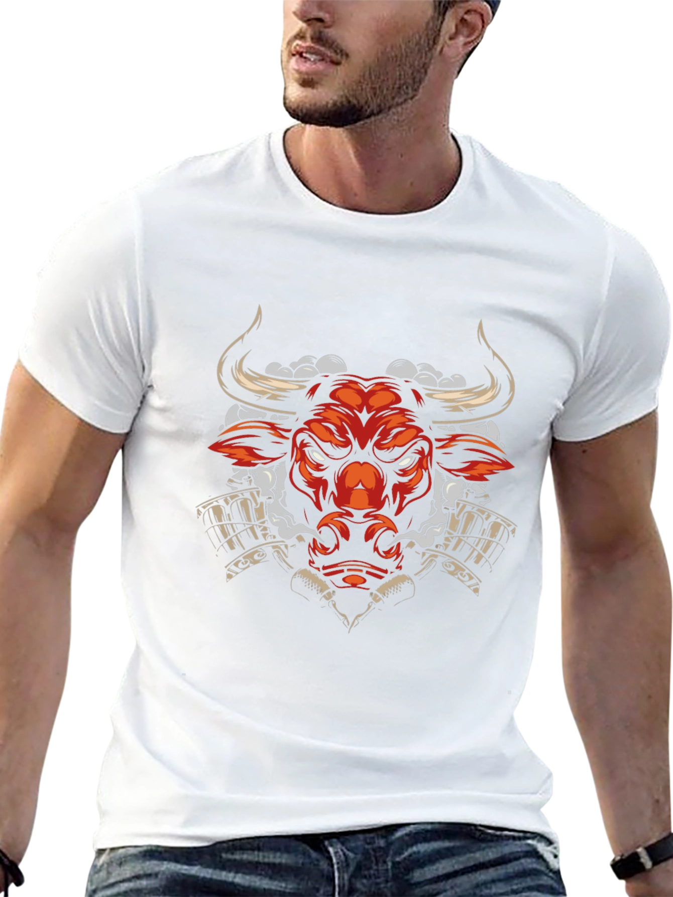 Graphic Tee: Red Bull with Beer Mugs