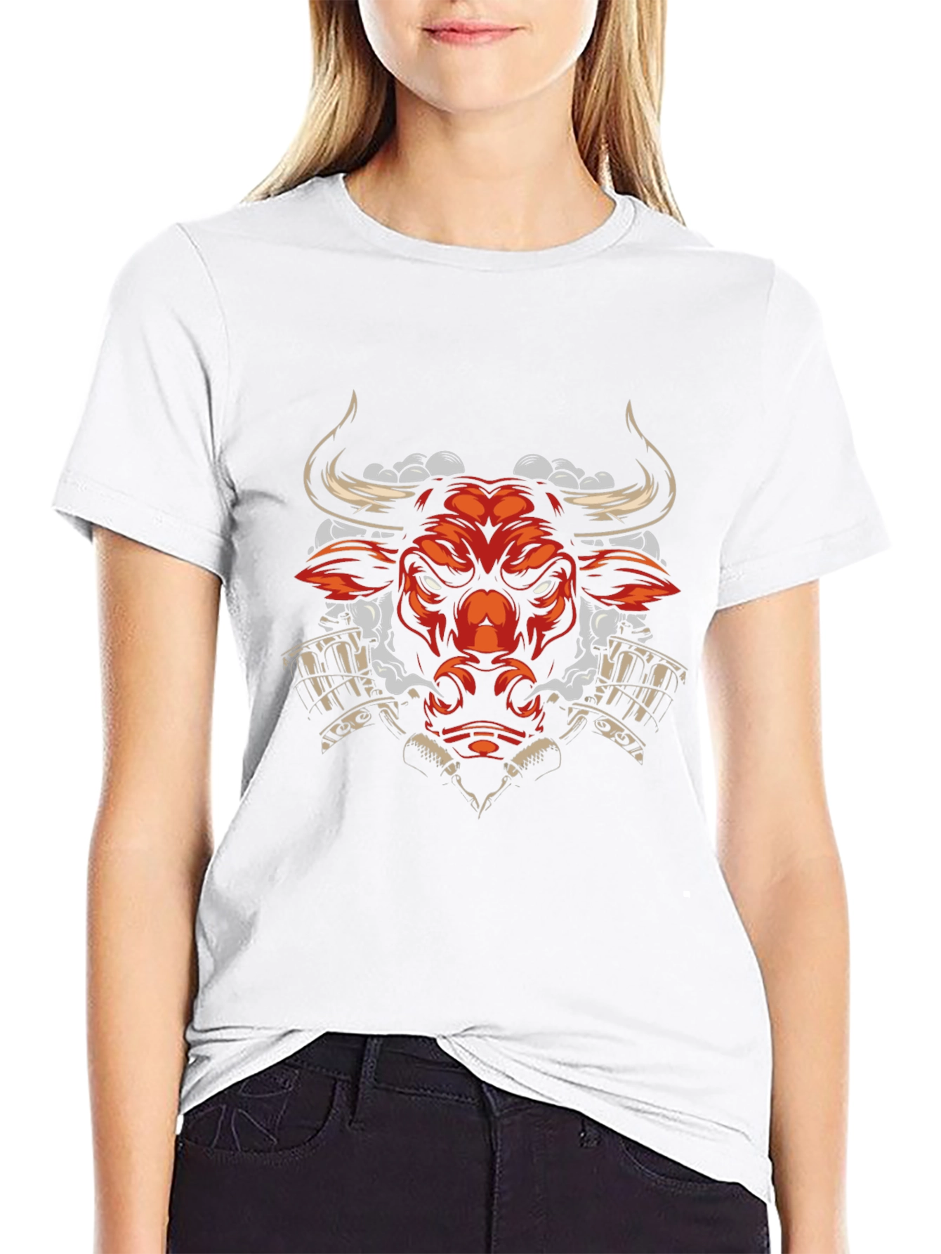 Graphic Tee: Red Bull with Beer Mugs