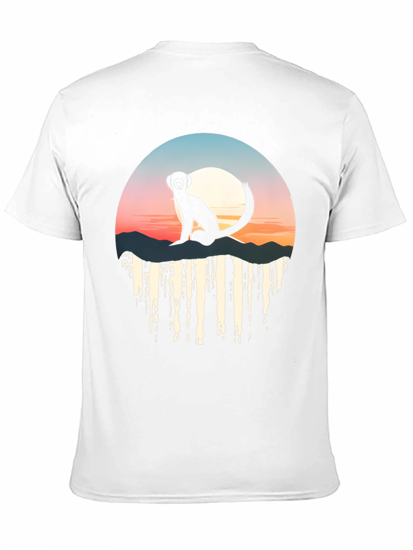 Sunset Monkey Graphic Tee - Stylish & Unique Design