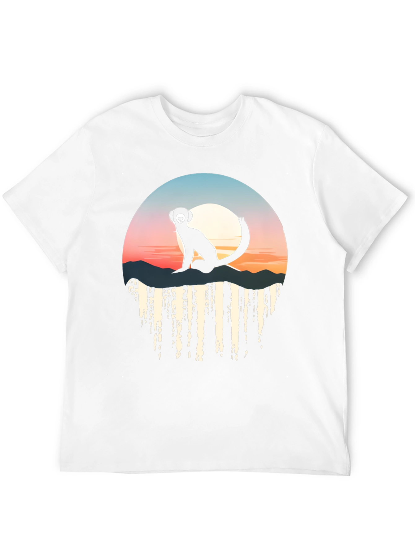 Sunset Monkey Graphic Tee - Stylish & Unique Design
