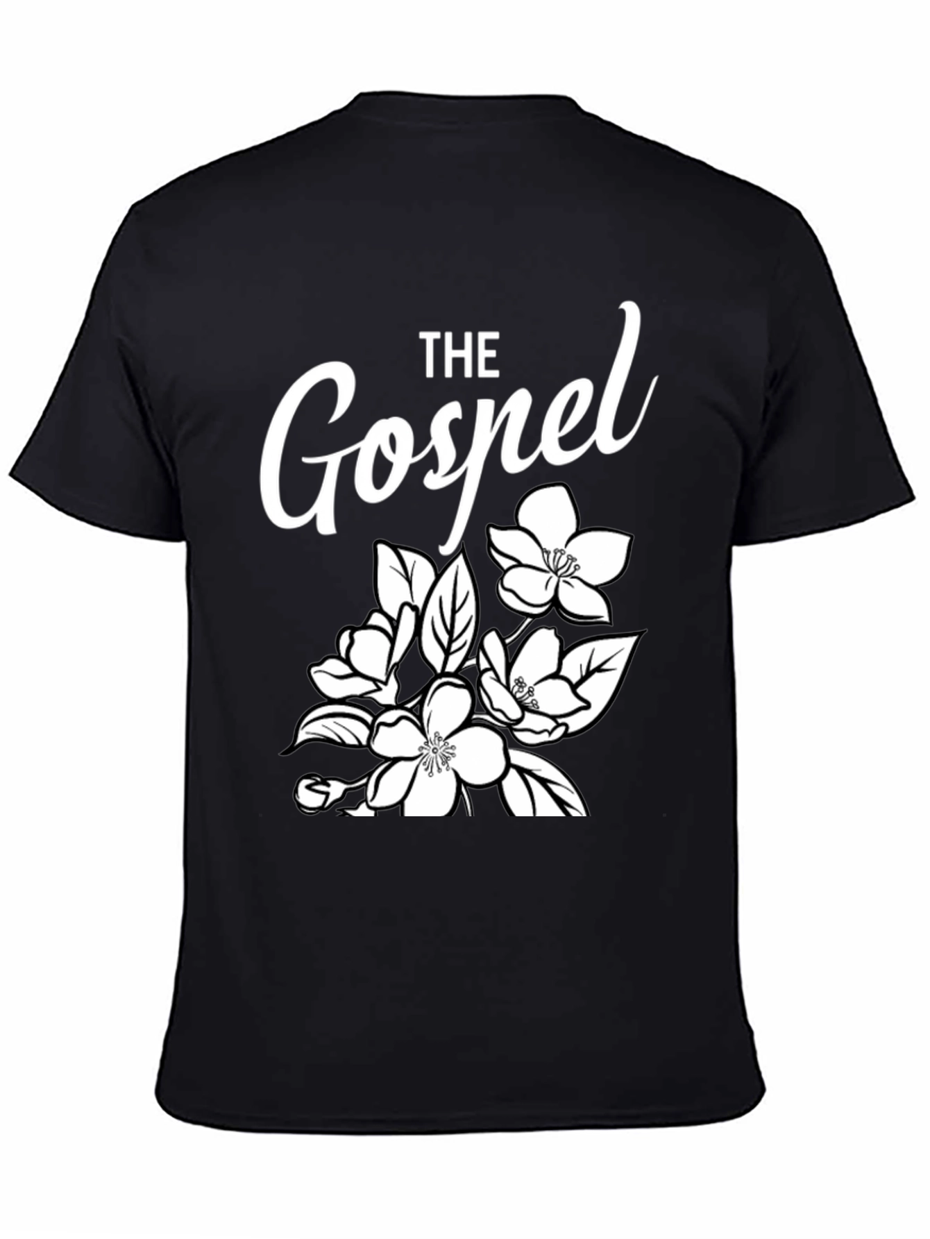 The Gospel Floral Graphic Tee - Black