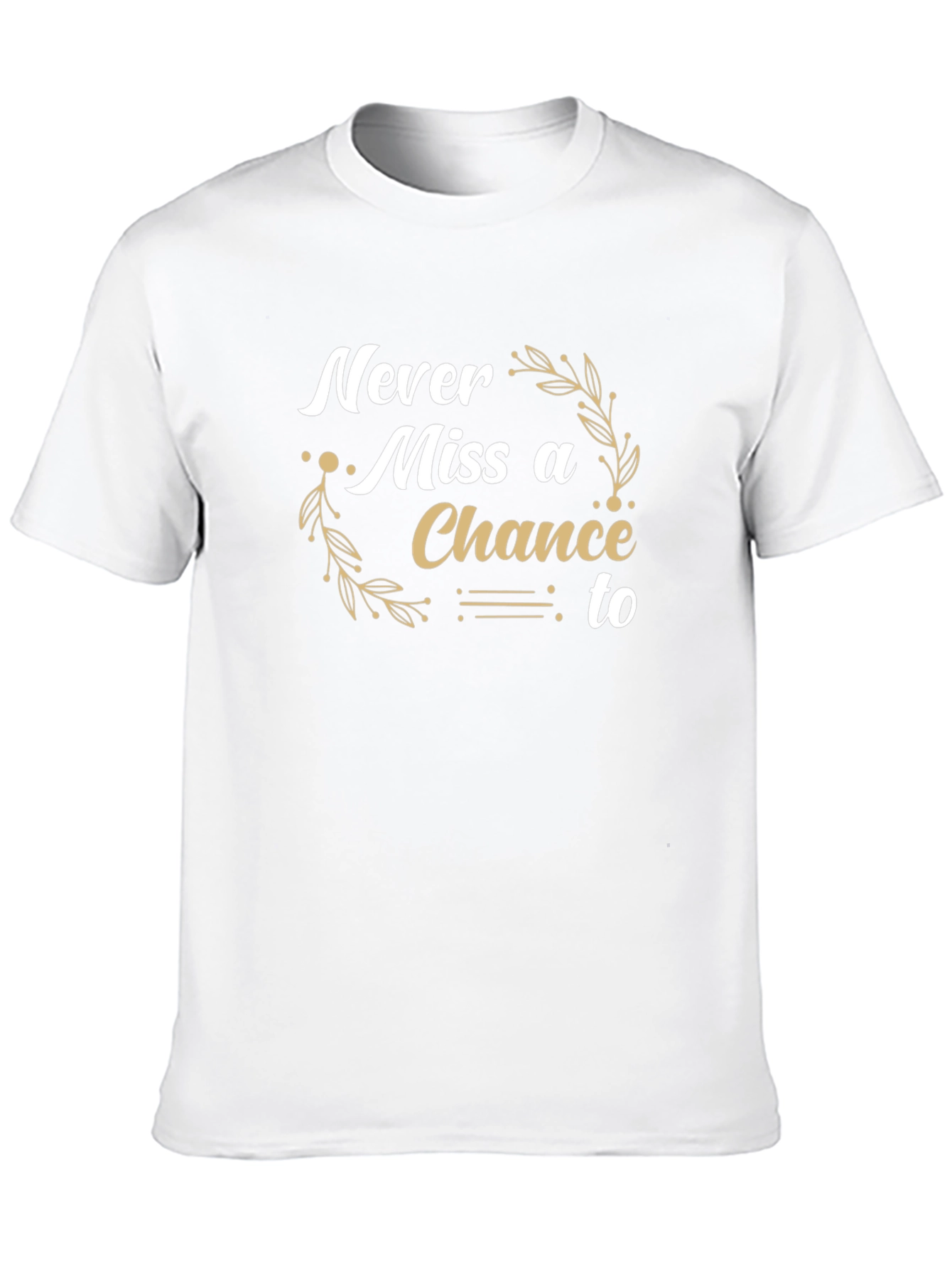 Never Miss a Chance Black Graphic Tee