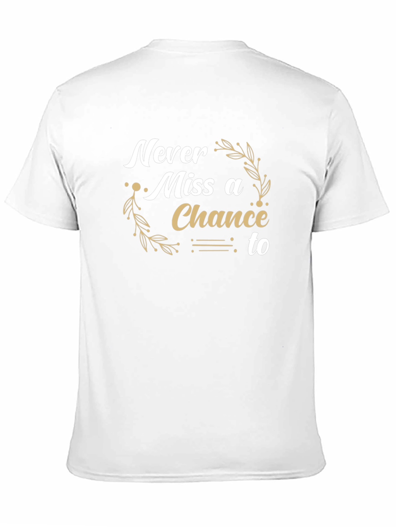 Never Miss a Chance Black Graphic Tee