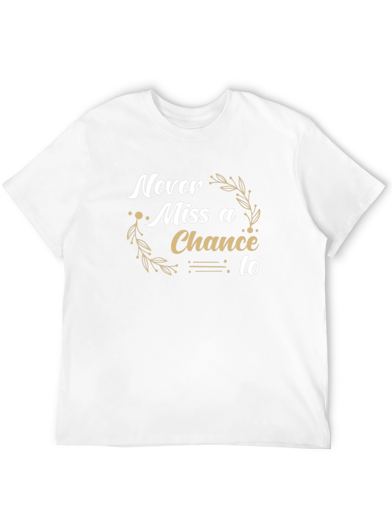 Never Miss a Chance Black Graphic Tee