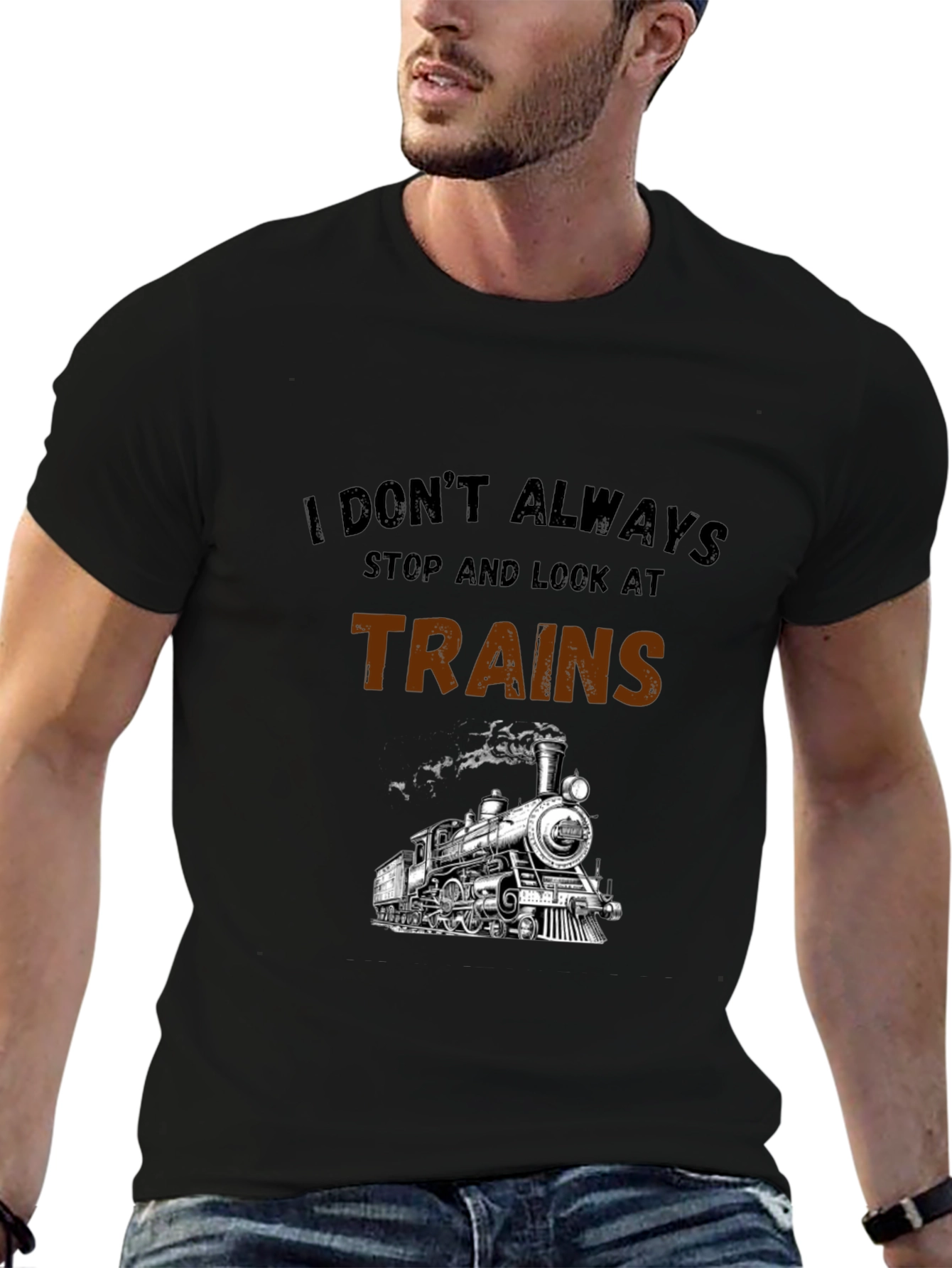 Train Enthusiast Graphic T-Shirt