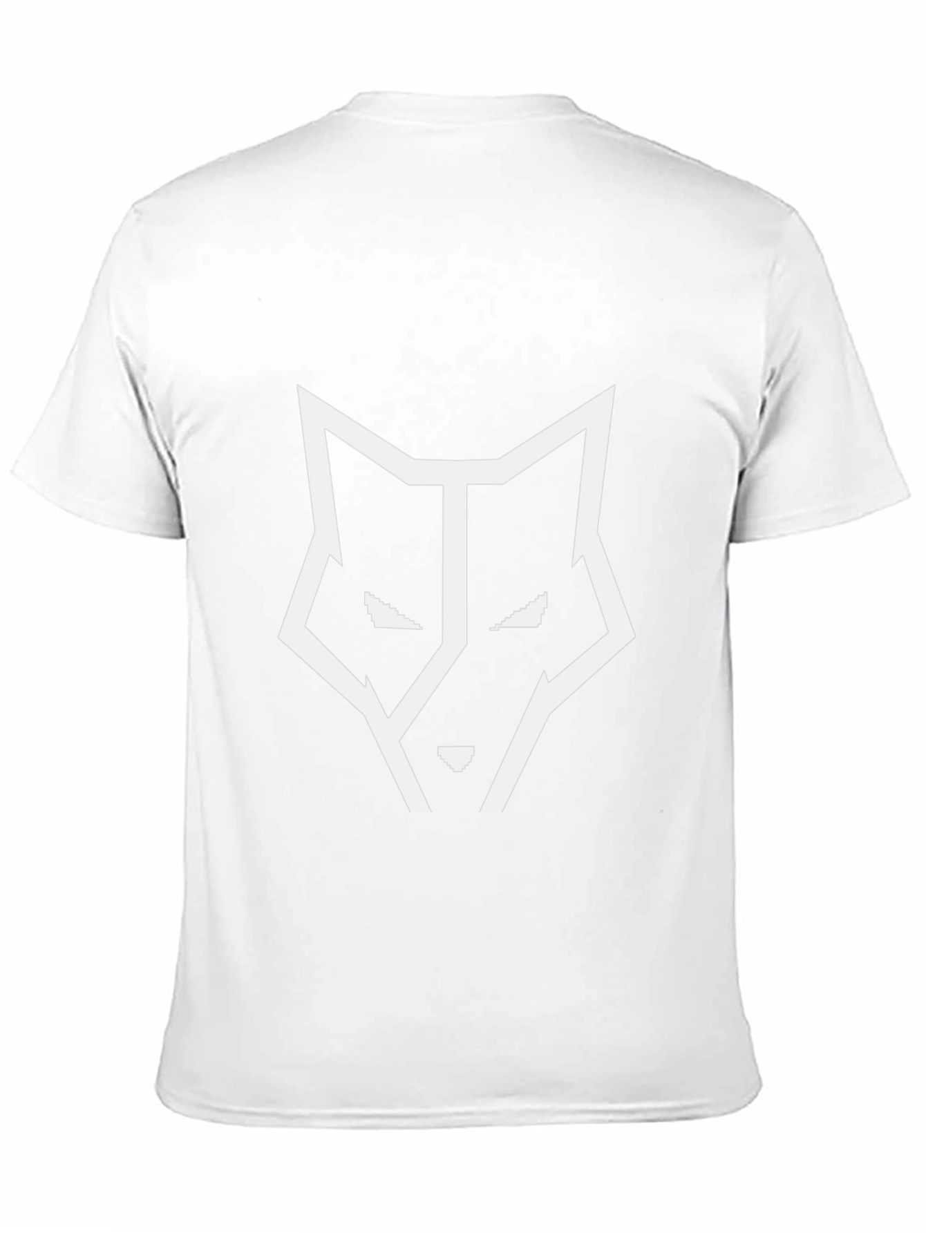Geometric Wolf Graphic Tee - Modern Style