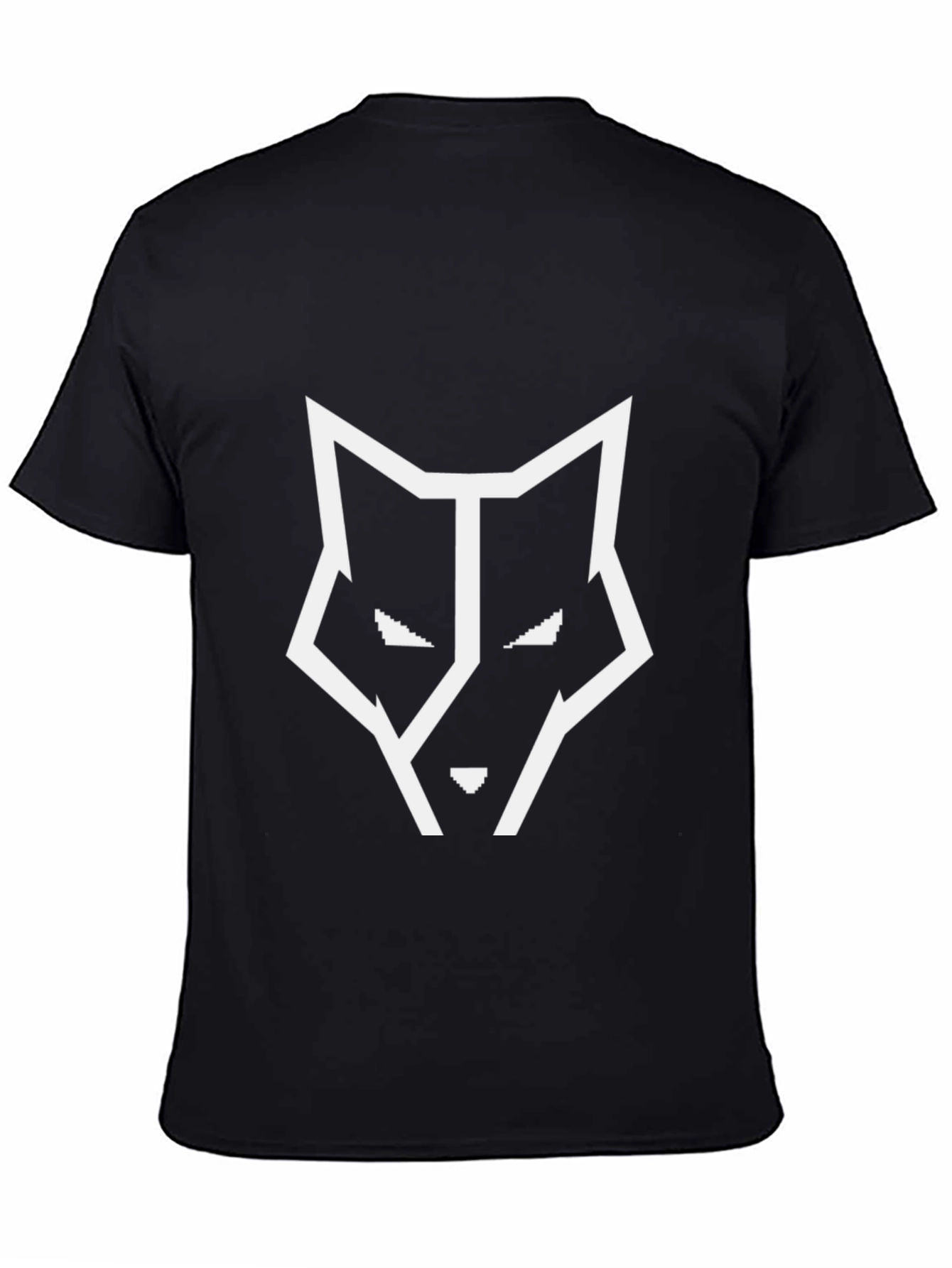 Geometric Wolf Graphic Tee - Modern Style