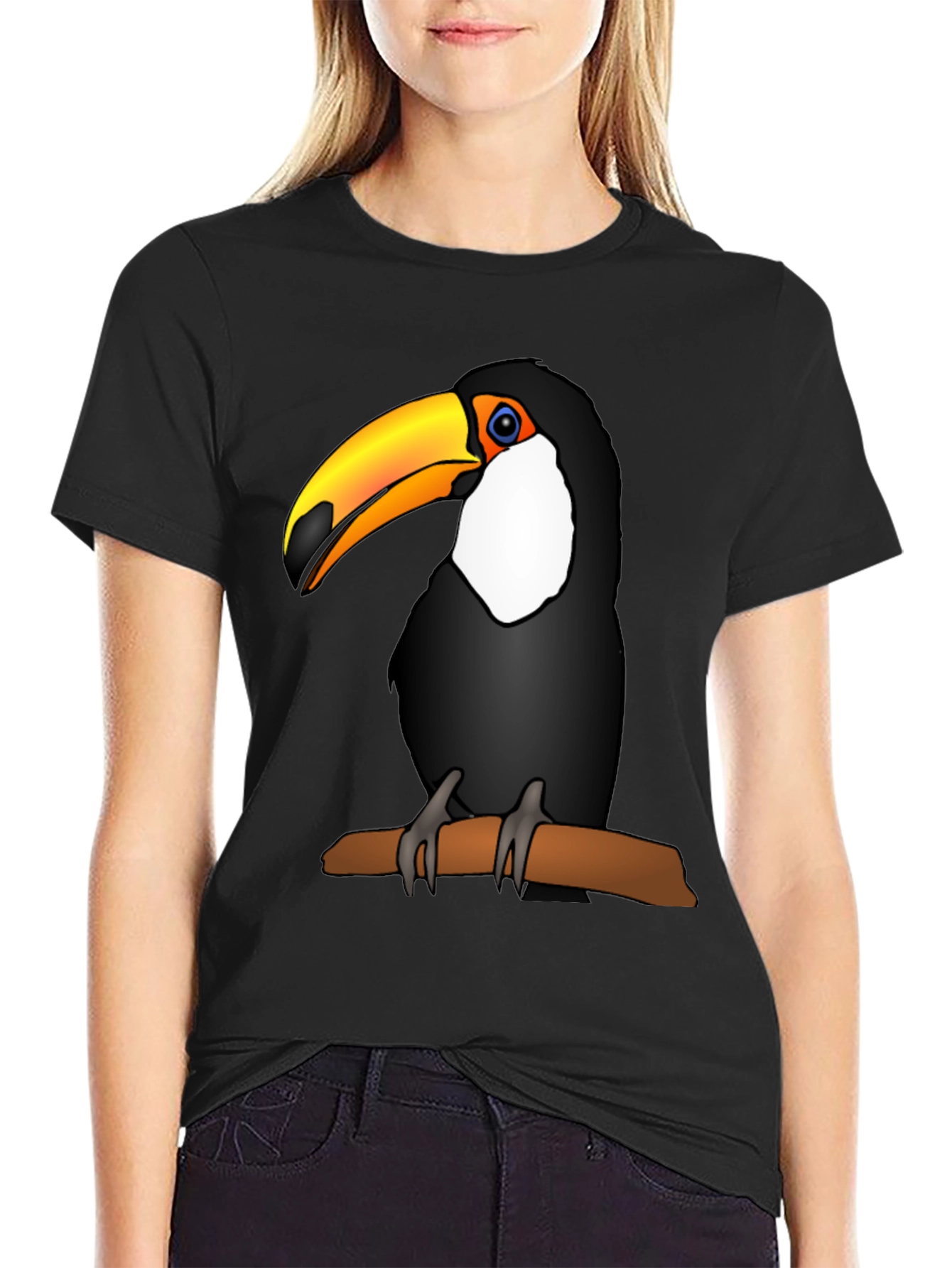 Toucan Graphic Tee - Mens Black T-Shirt