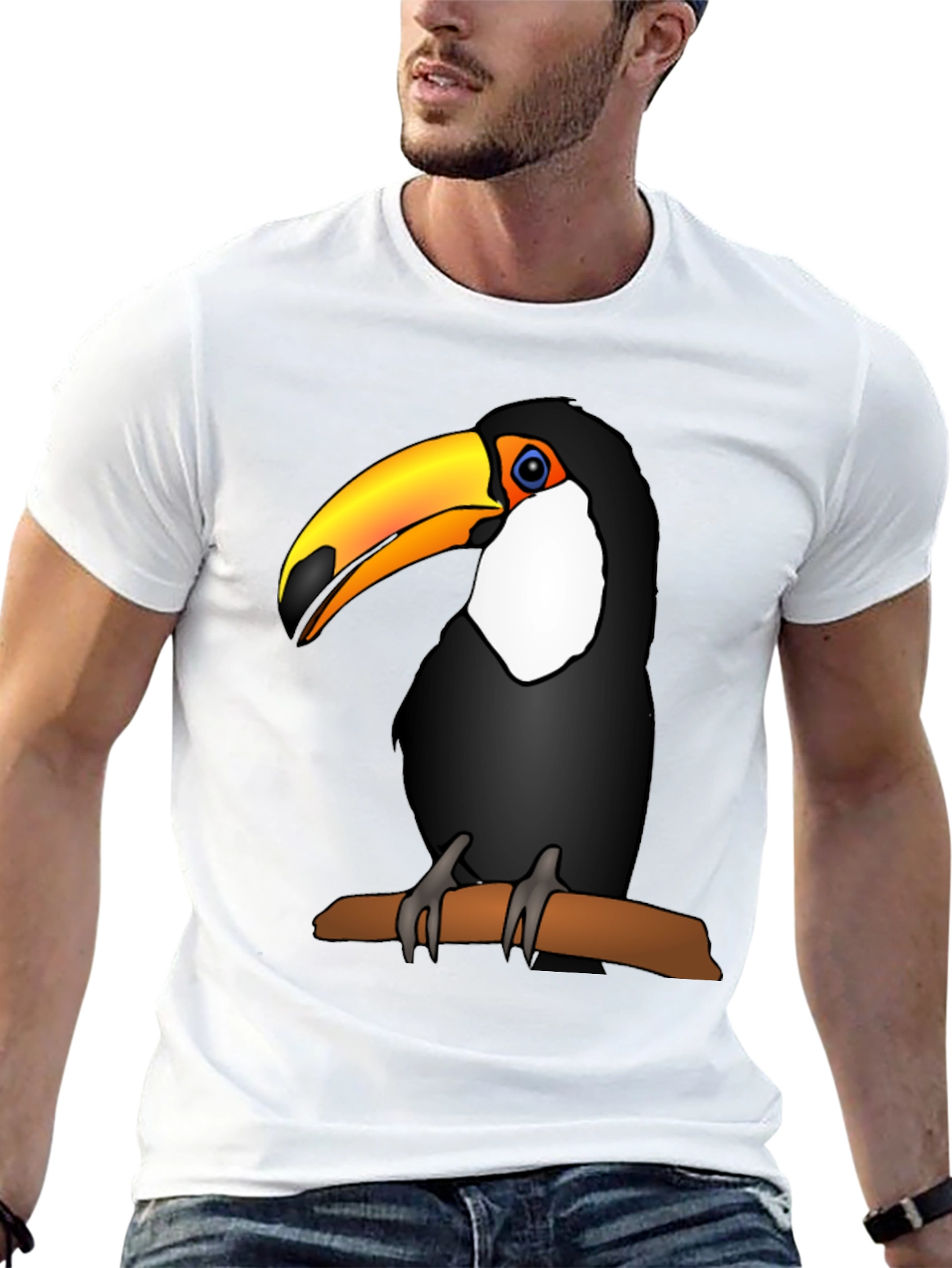 Toucan Graphic Tee - Mens Black T-Shirt