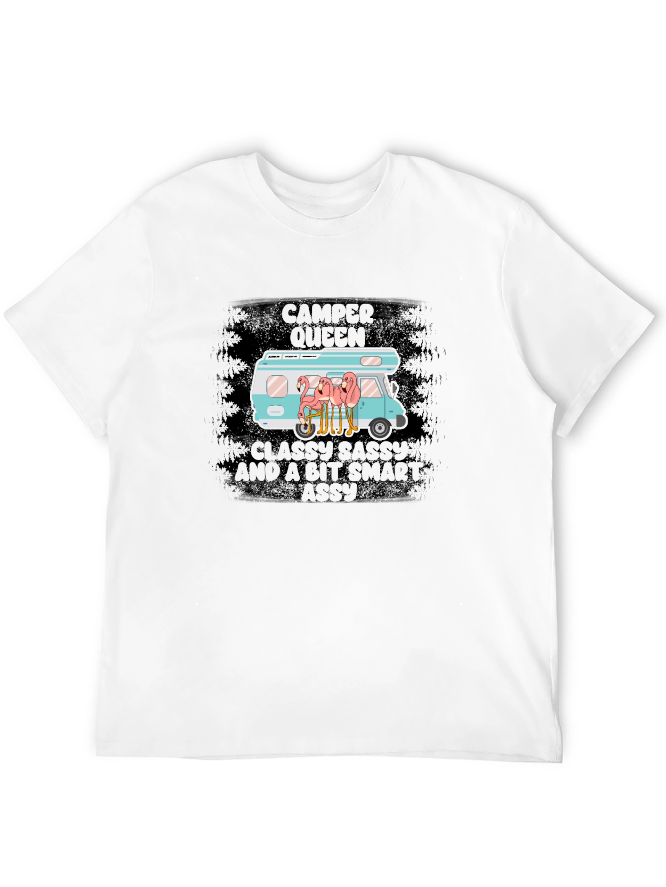 Camper Queen Funny Flamingo T-Shirt
