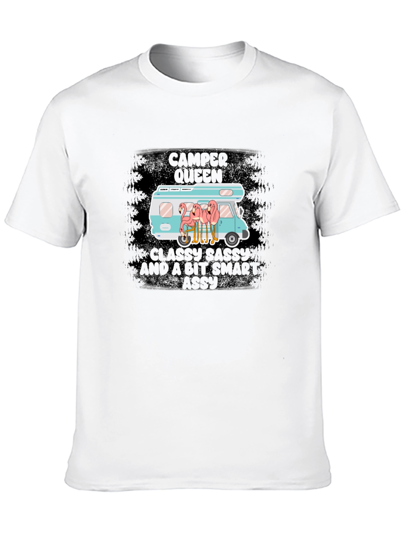 Camper Queen Funny Flamingo T-Shirt
