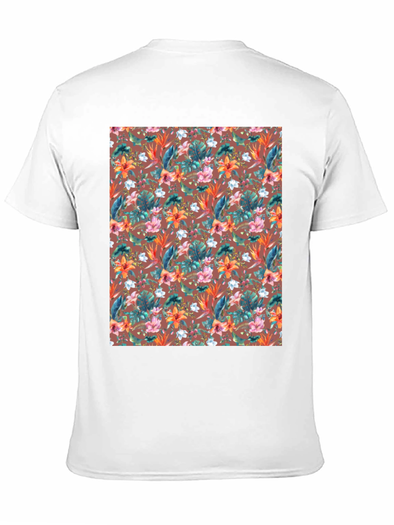 Tropical Floral Print T-Shirt - Casual Comfort