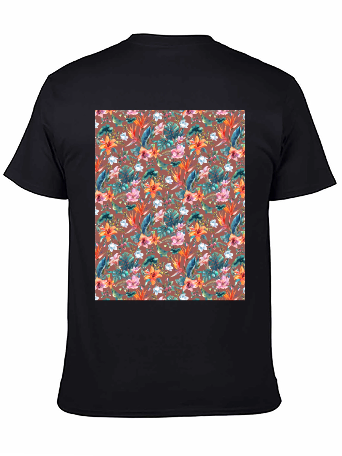 Tropical Floral Print T-Shirt - Casual Comfort