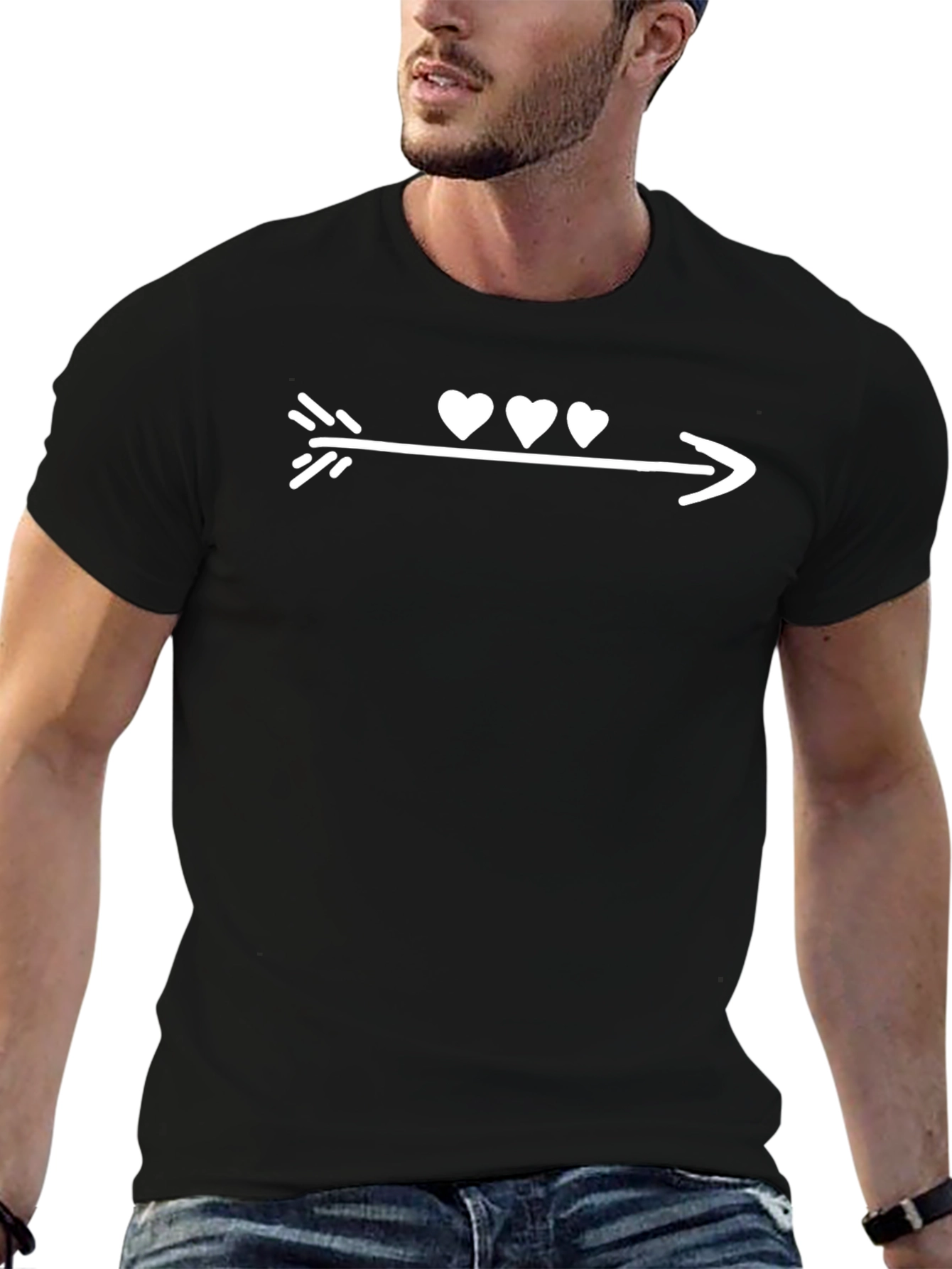 Heart Arrow T-Shirt - Love Valentines Day
