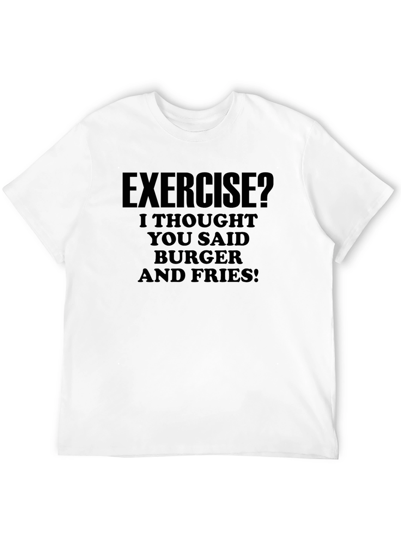 Exercise? Burger & Fries Graphic Tee