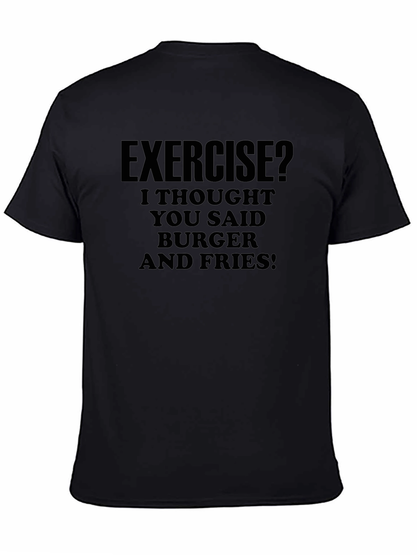 Exercise? Burger & Fries Graphic Tee