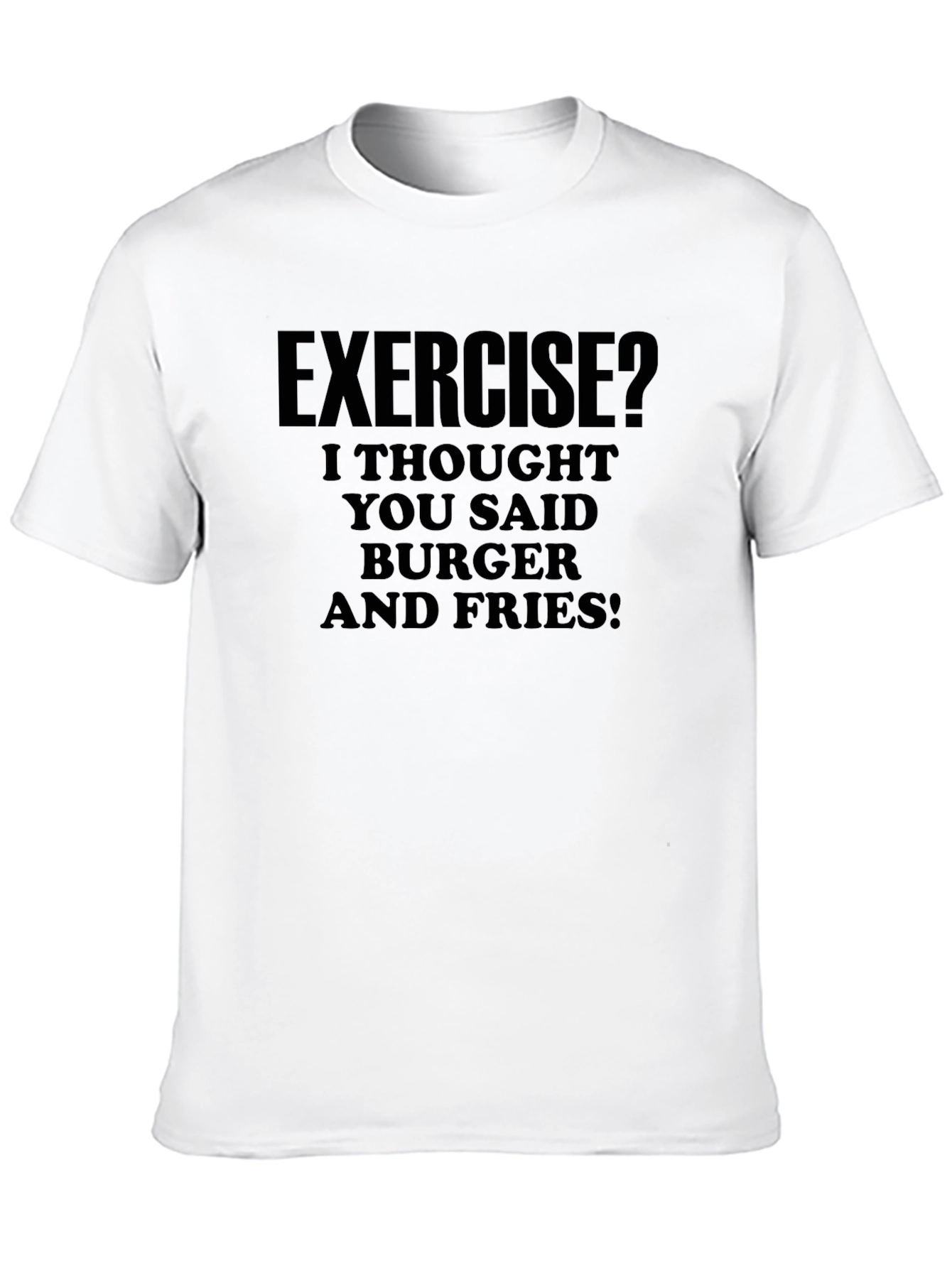 Exercise? Burger & Fries Graphic Tee