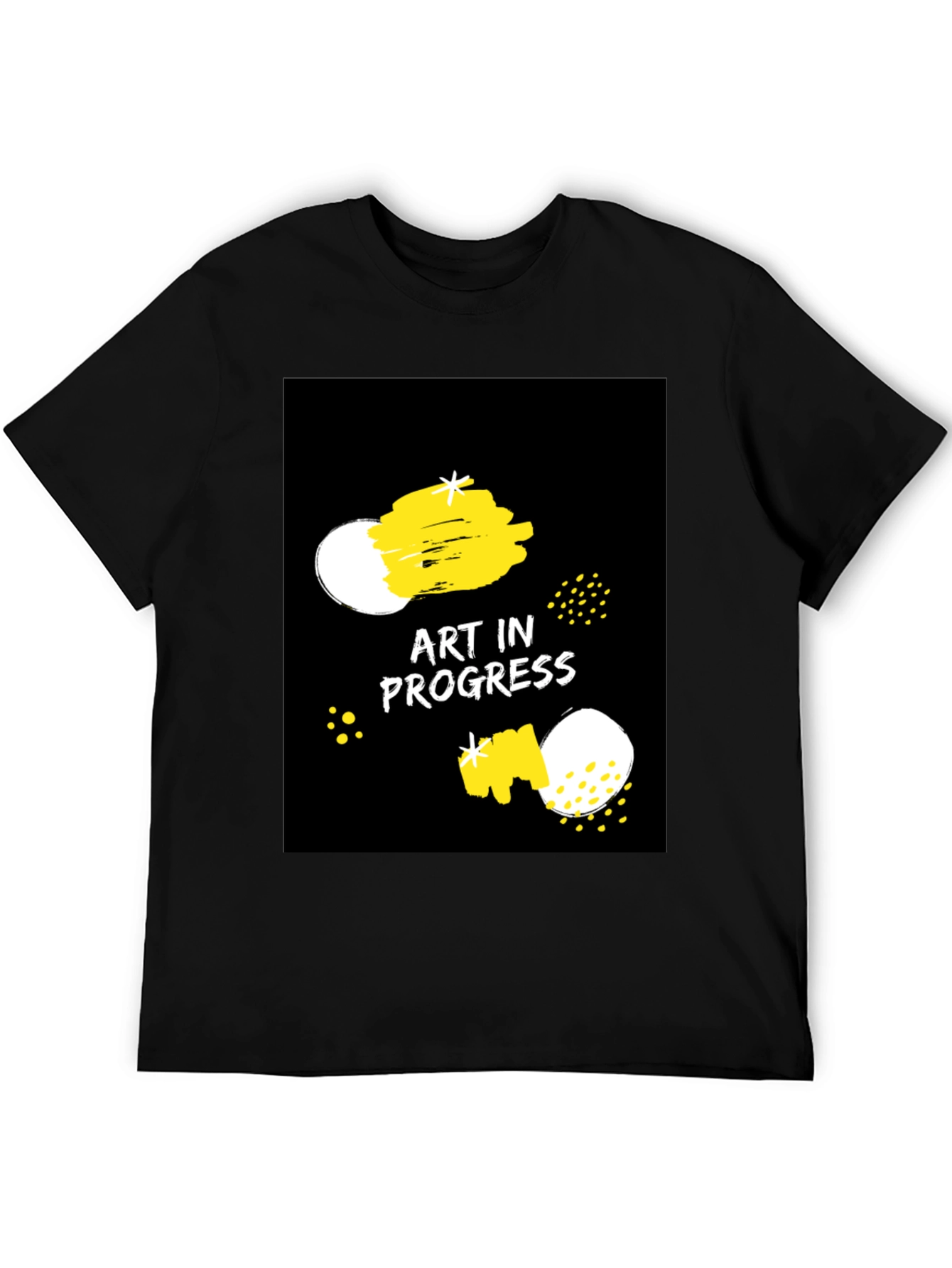 Art in Progress Black Graphic Tee