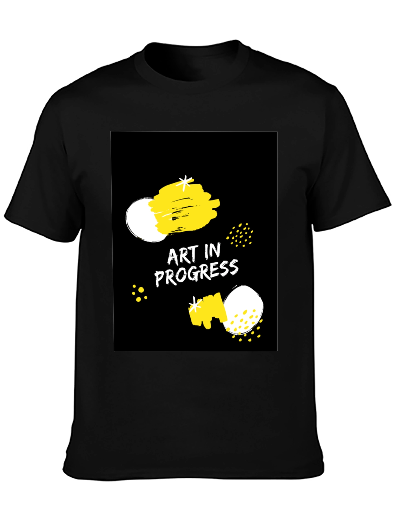 Art in Progress Black Graphic Tee
