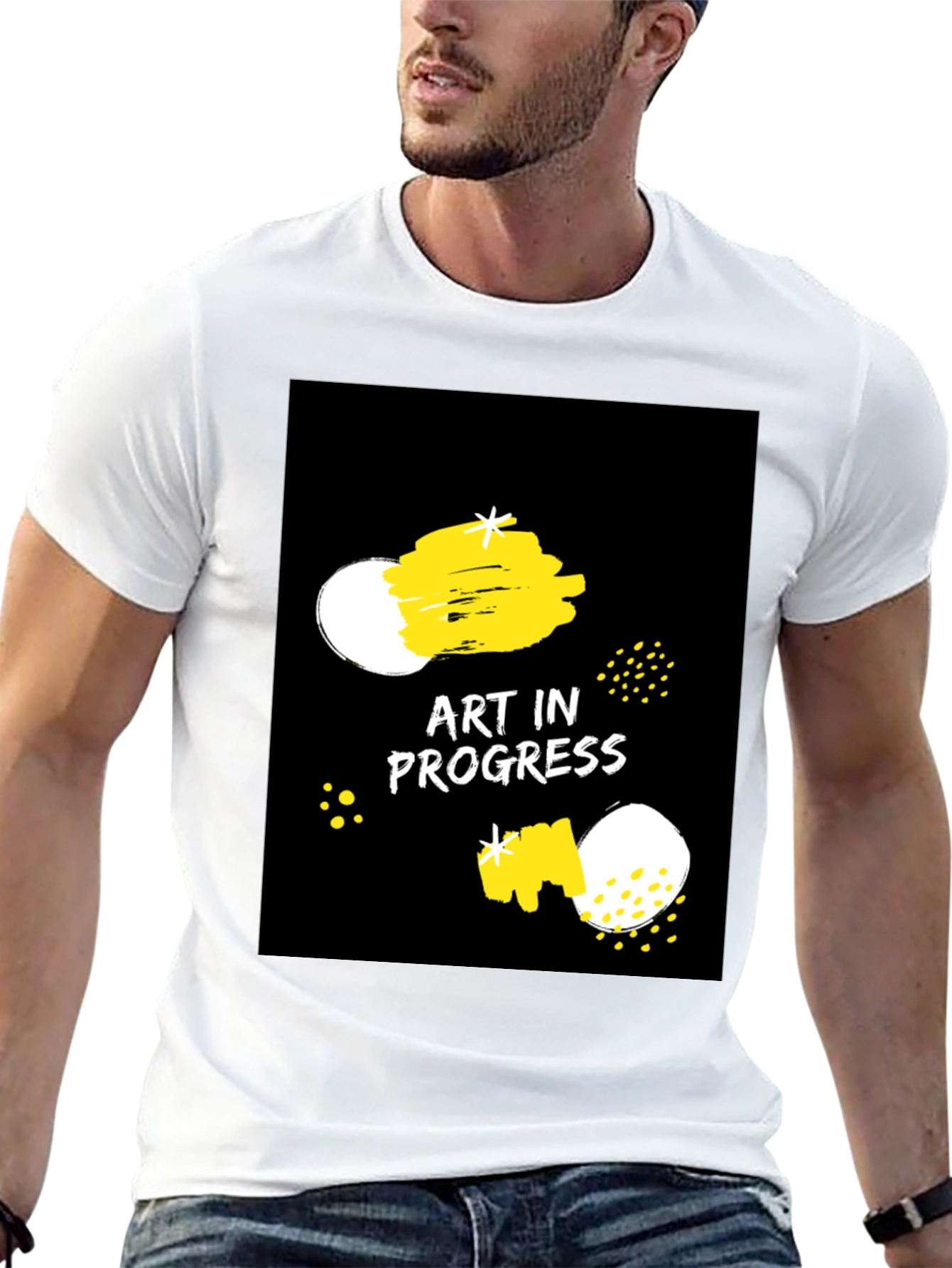 Art in Progress Black Graphic Tee