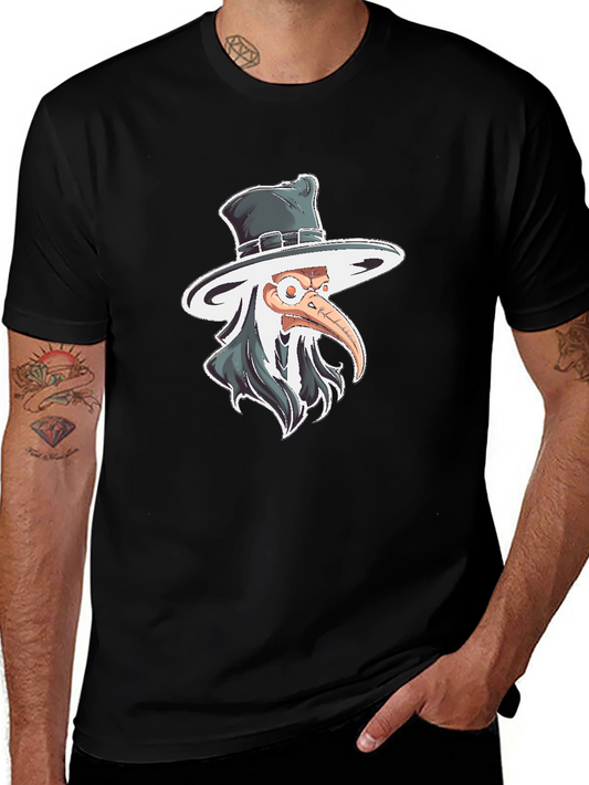 Plague Doctor Graphic Tee - Quirky Style