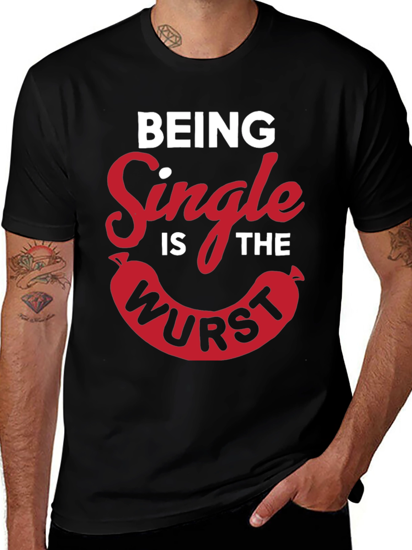 Being Single Is The Wurst Novelty T-Shirt
