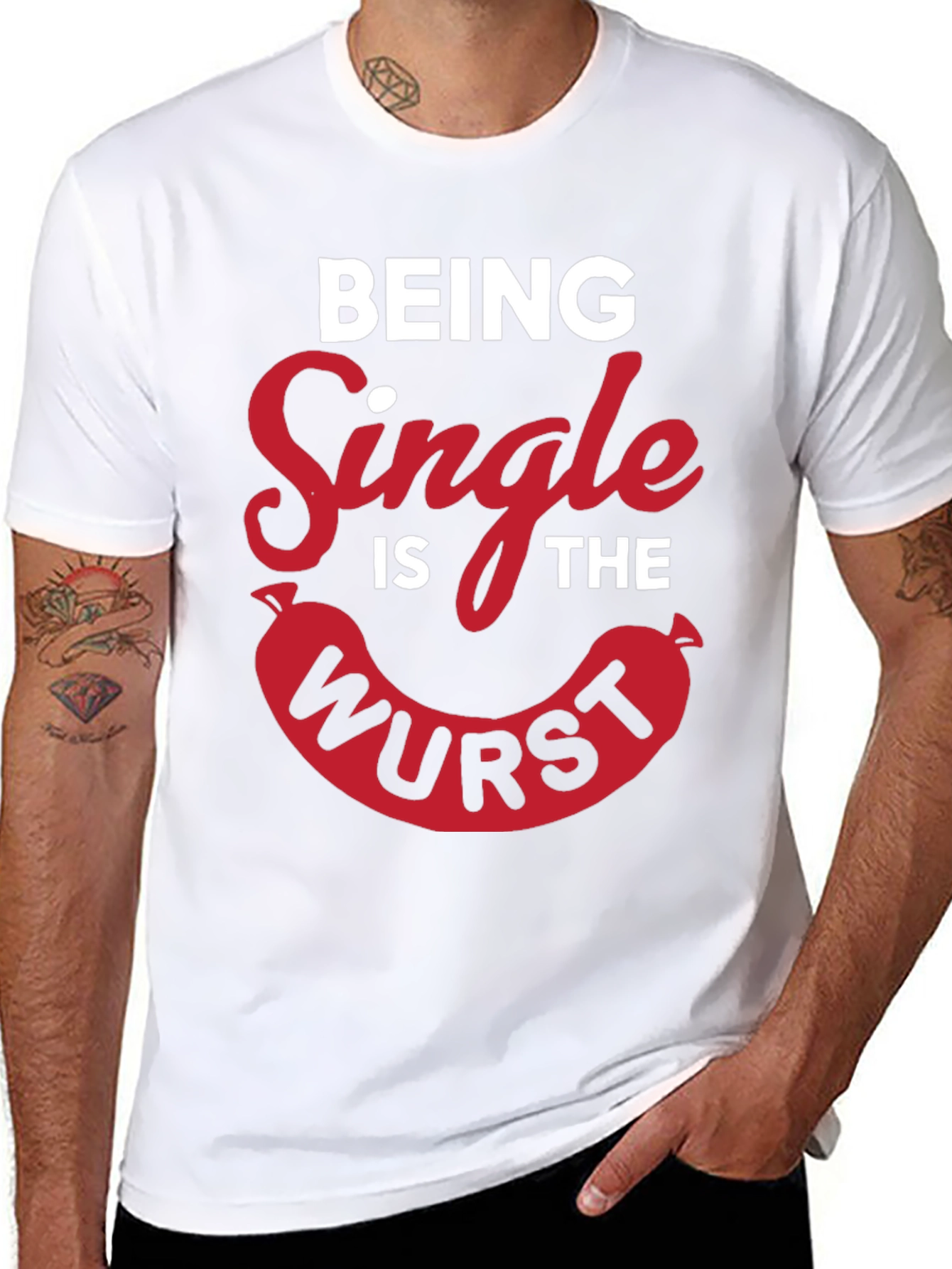 Being Single Is The Wurst Novelty T-Shirt