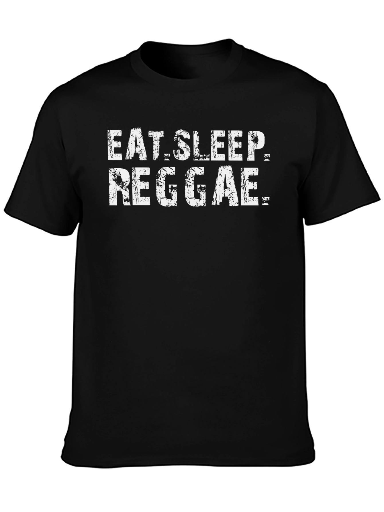 Eat Sleep Reggae T-Shirt - Black Cotton Tee