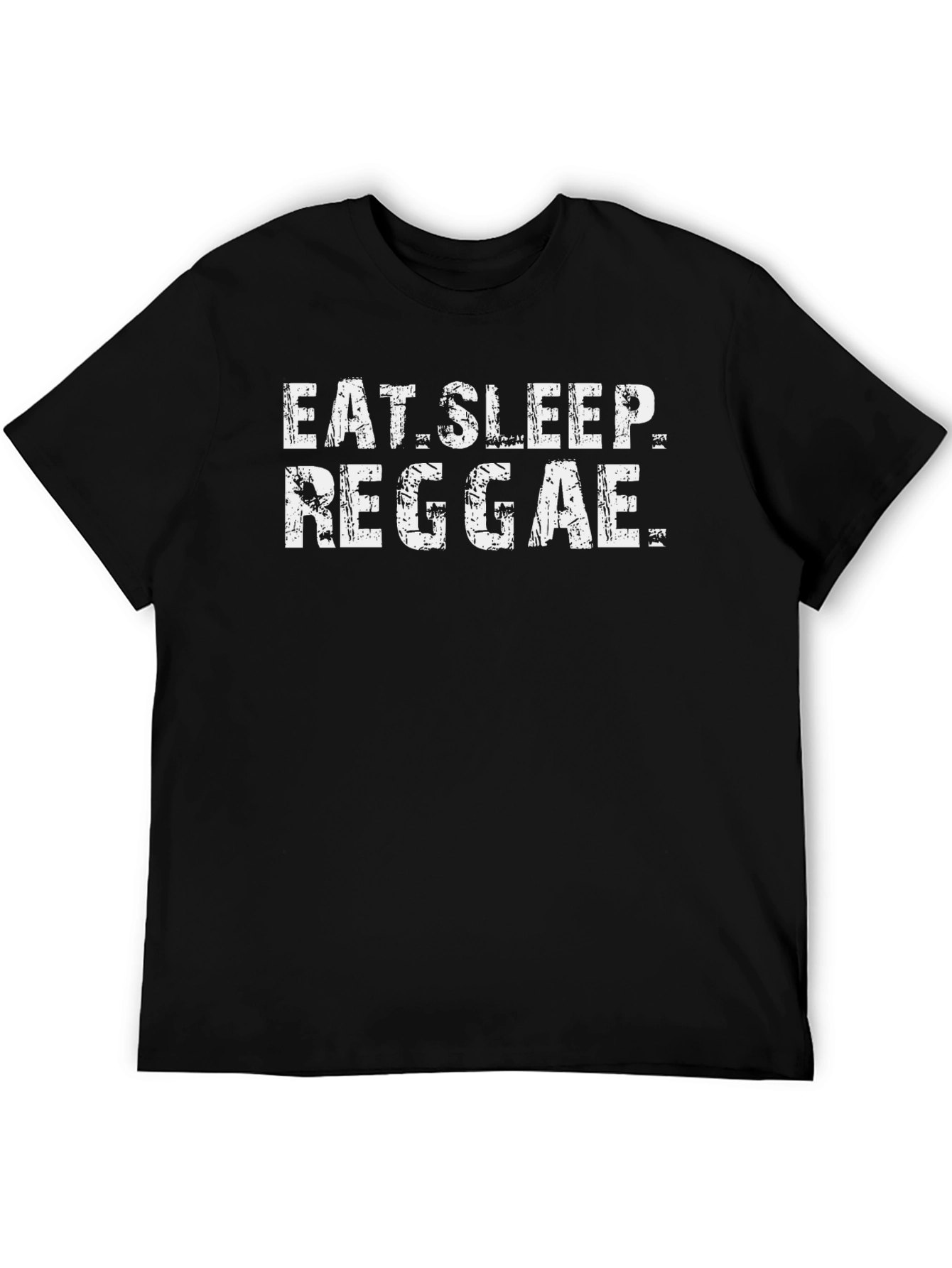 Eat Sleep Reggae T-Shirt - Black Cotton Tee