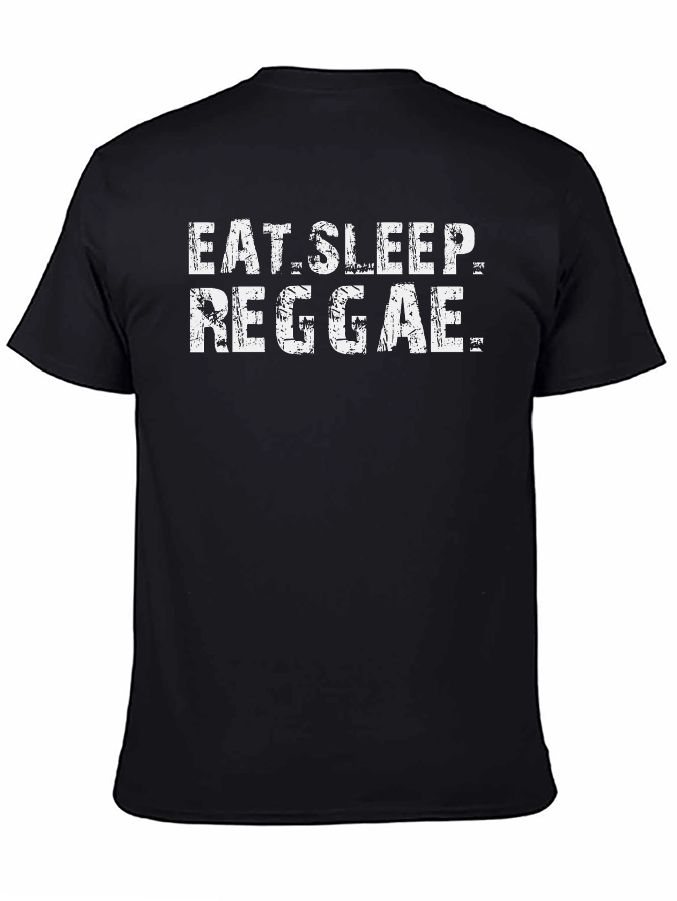 Eat Sleep Reggae T-Shirt - Black Cotton Tee
