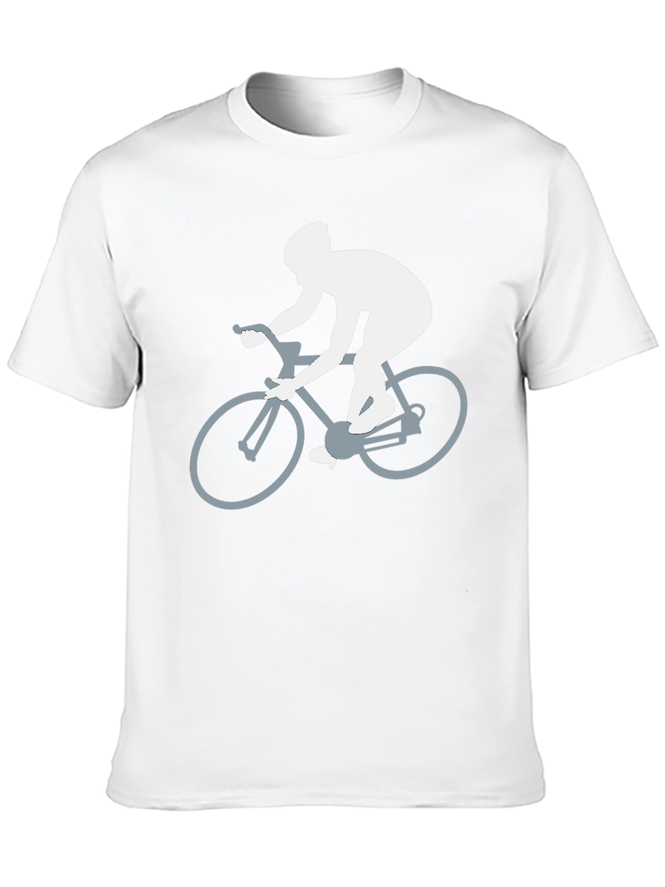 Cycling Silhouette Graphic Tee - Sporty Black T-Shirt