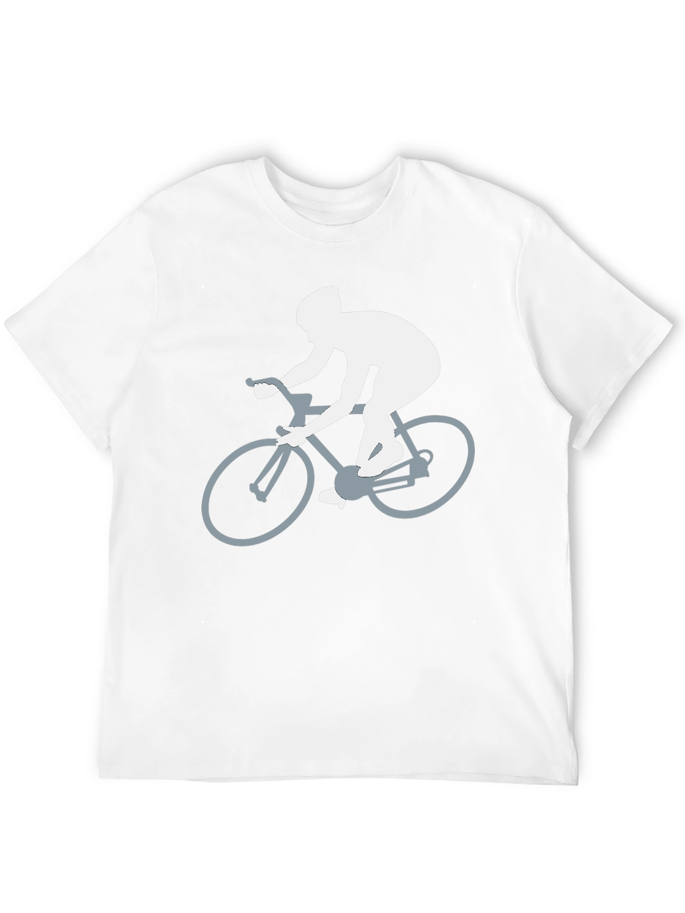 Cycling Silhouette Graphic Tee - Sporty Black T-Shirt