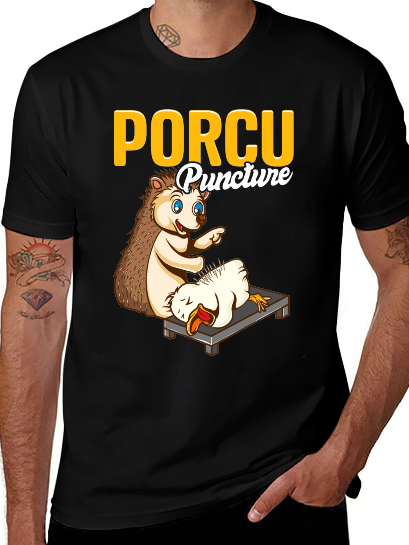 Porcu-puncture Funny T-Shirt