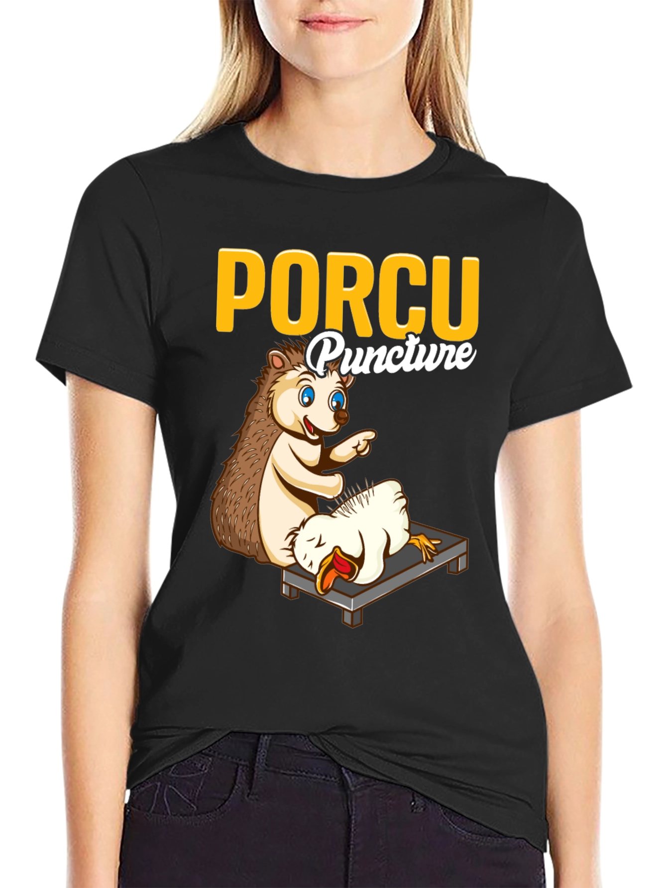 Porcu-puncture Funny T-Shirt
