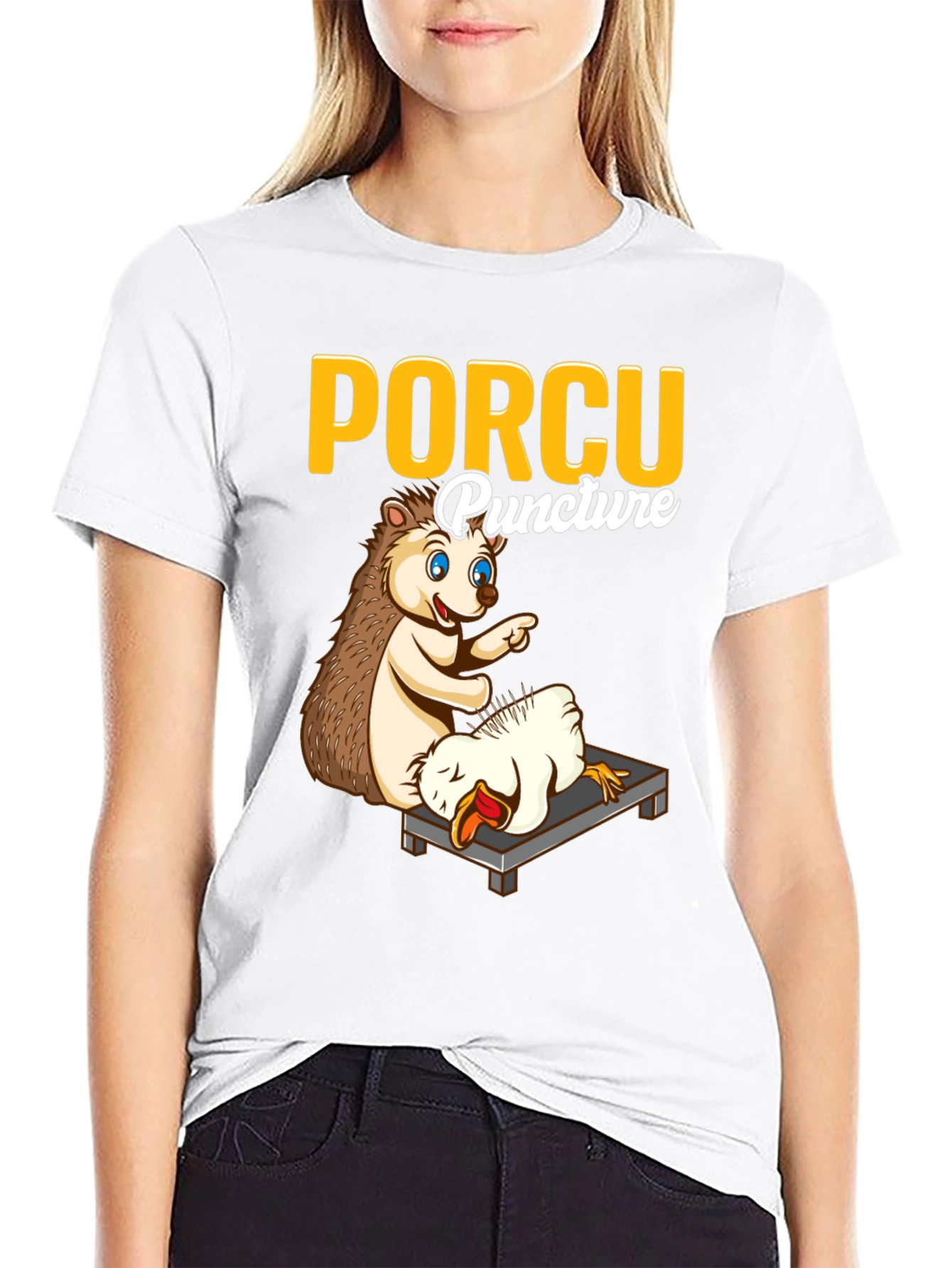 Porcu-puncture Funny T-Shirt