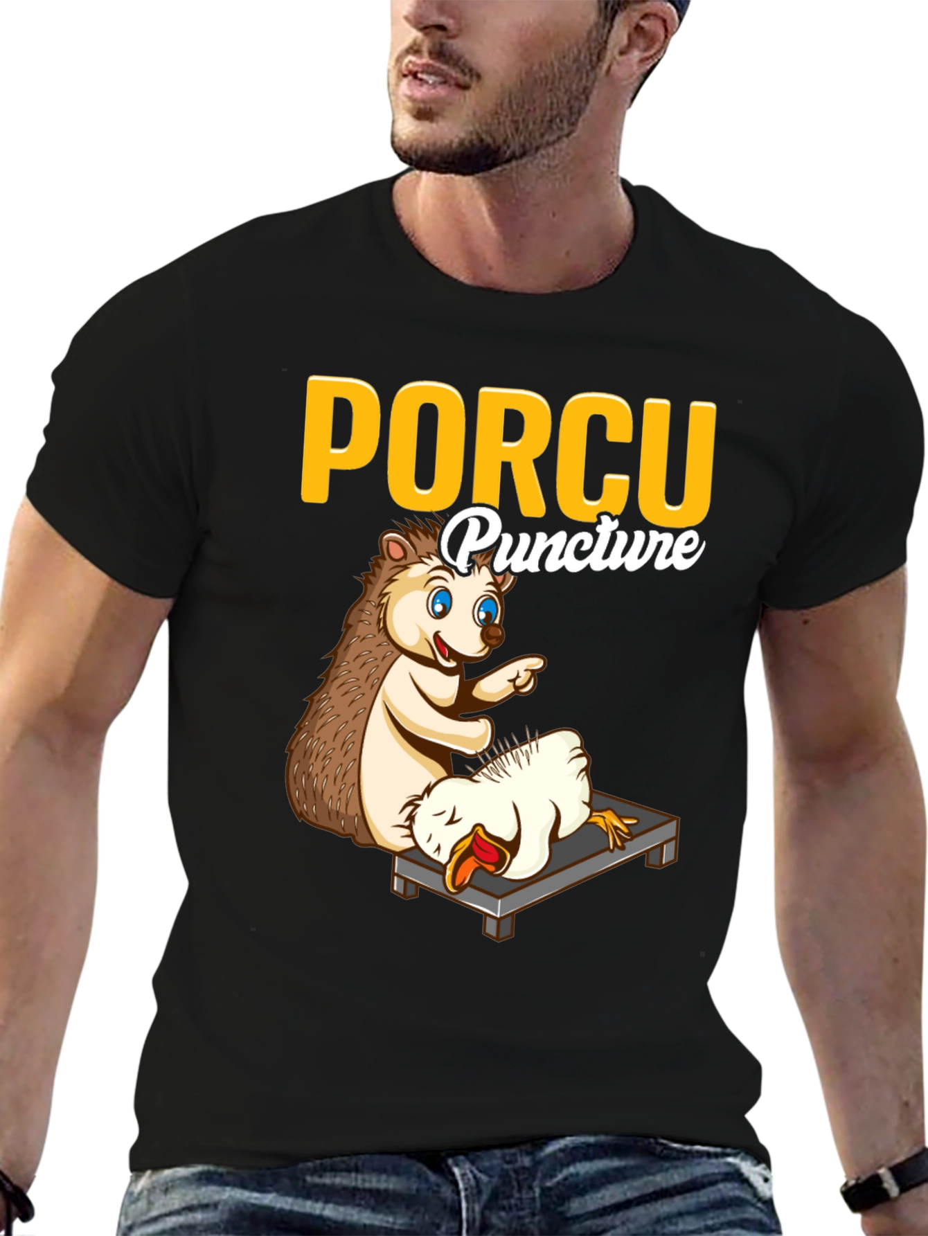 Porcu-puncture Funny T-Shirt