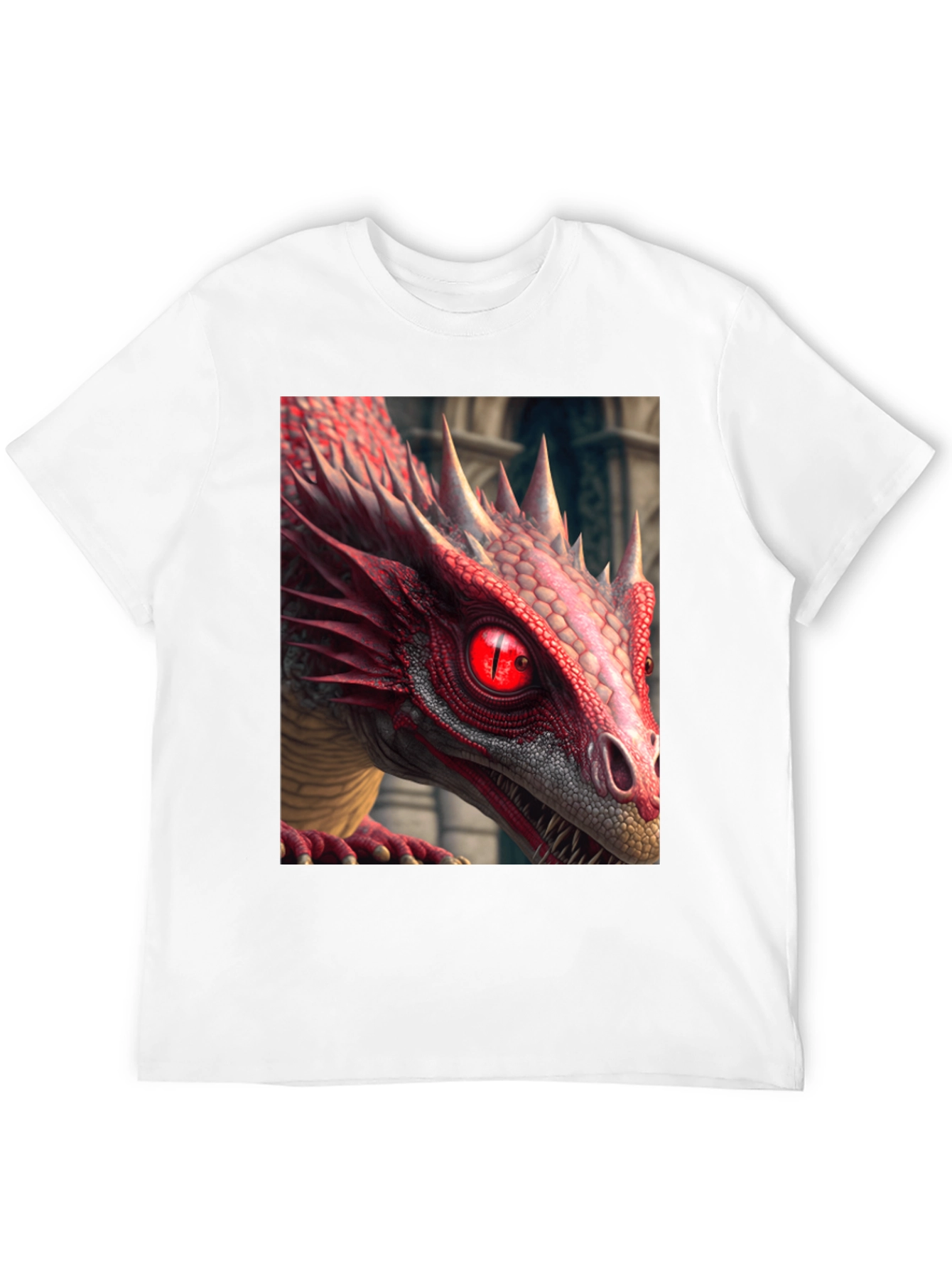 Red Dragon Graphic Tee - Mens Black T-Shirt