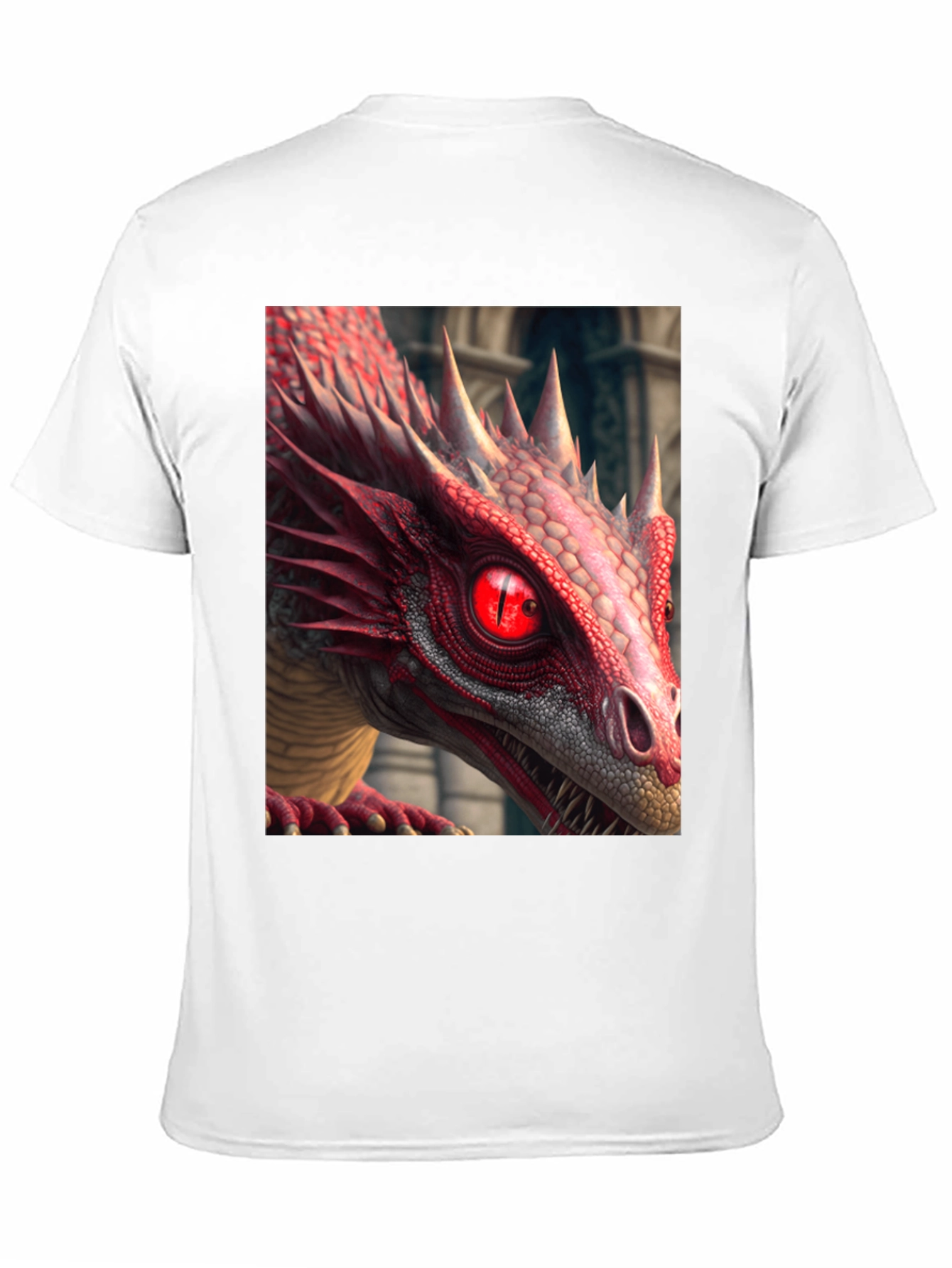 Red Dragon Graphic Tee - Mens Black T-Shirt