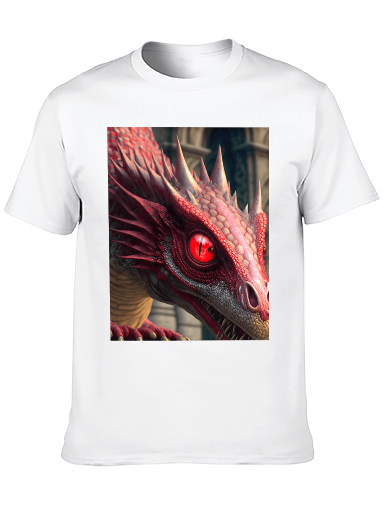 Red Dragon Graphic Tee - Mens Black T-Shirt